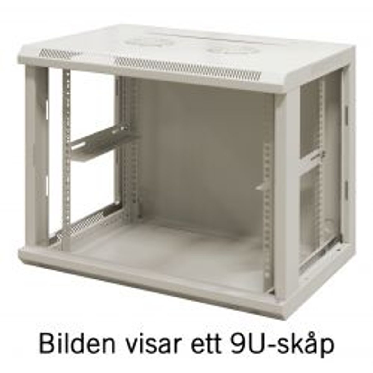 Toten 19 Wall Cabinet, 12u, 600 600, Glass Door, White - Tilbehør til computer