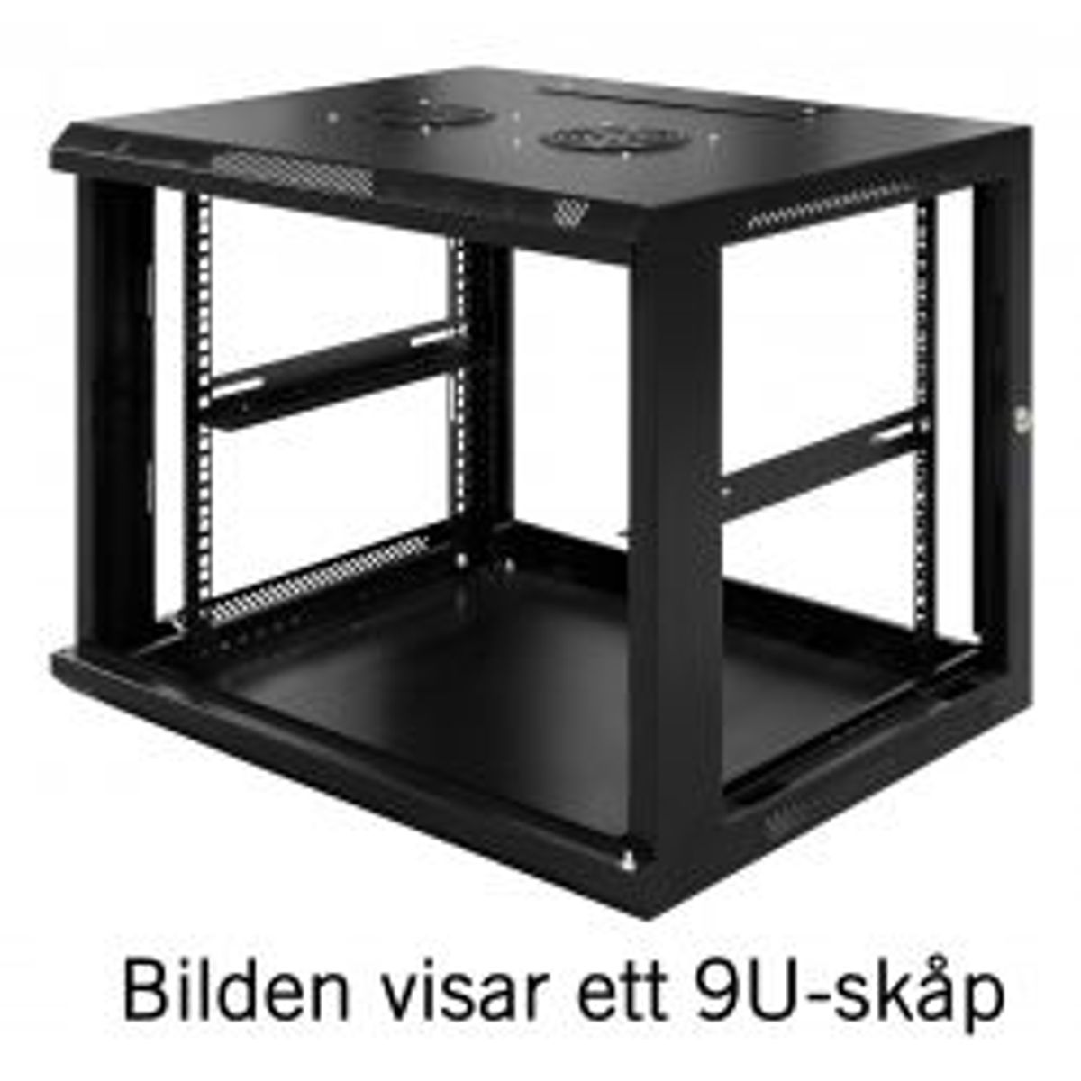 Toten System Z, 19 Wall Cabinet, 15u, 600x600, Glass Door, Black - Tilbehør til computer