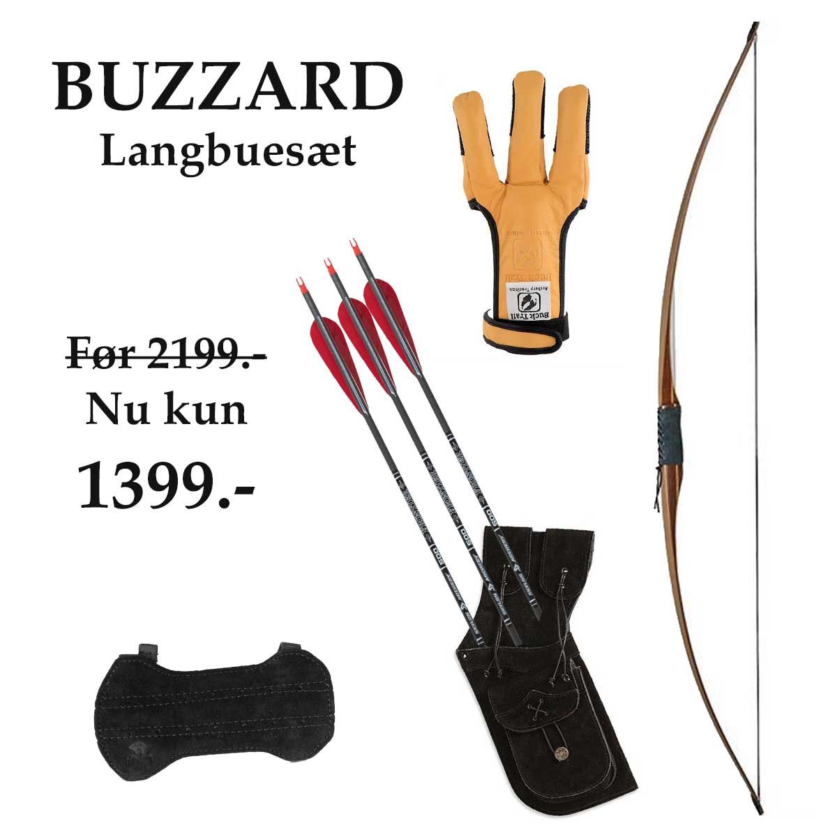 Touchwood Buzzard langbuesæt komplet-LH-45 pund