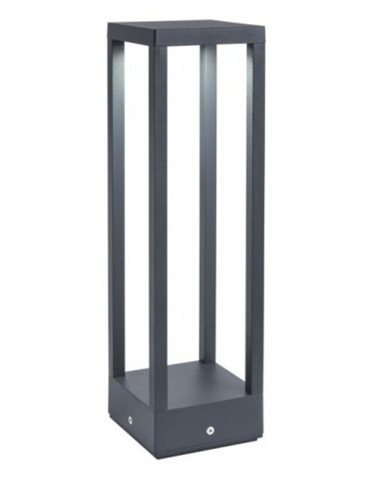 TOWER Bedlampe i aluminium og glas H50 cm 1 x 15W COB LED - Mat mørkegrå