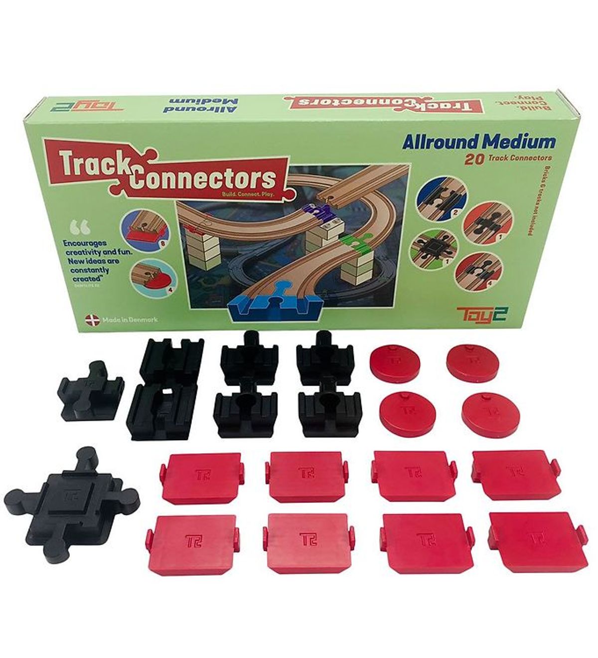 Toy2 Track Connectors - 20 stk. - Allround Medium