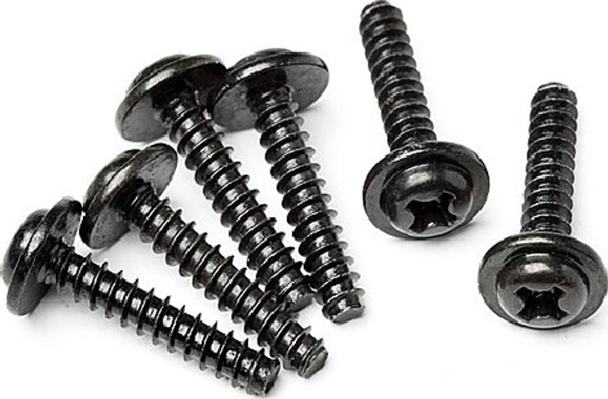 Tp. Flanged Screw M3x15mm (6pcs) - Hpz563 - Hpi Racing