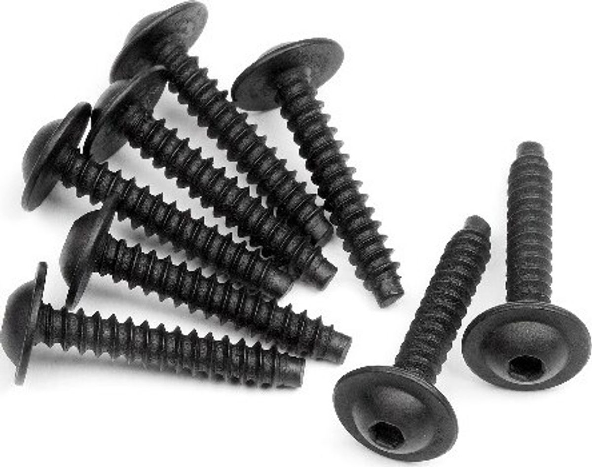 Tp Flanged Screw M3x18mm (hex Socket/8pcs) - Hp103673 - Hpi Racing