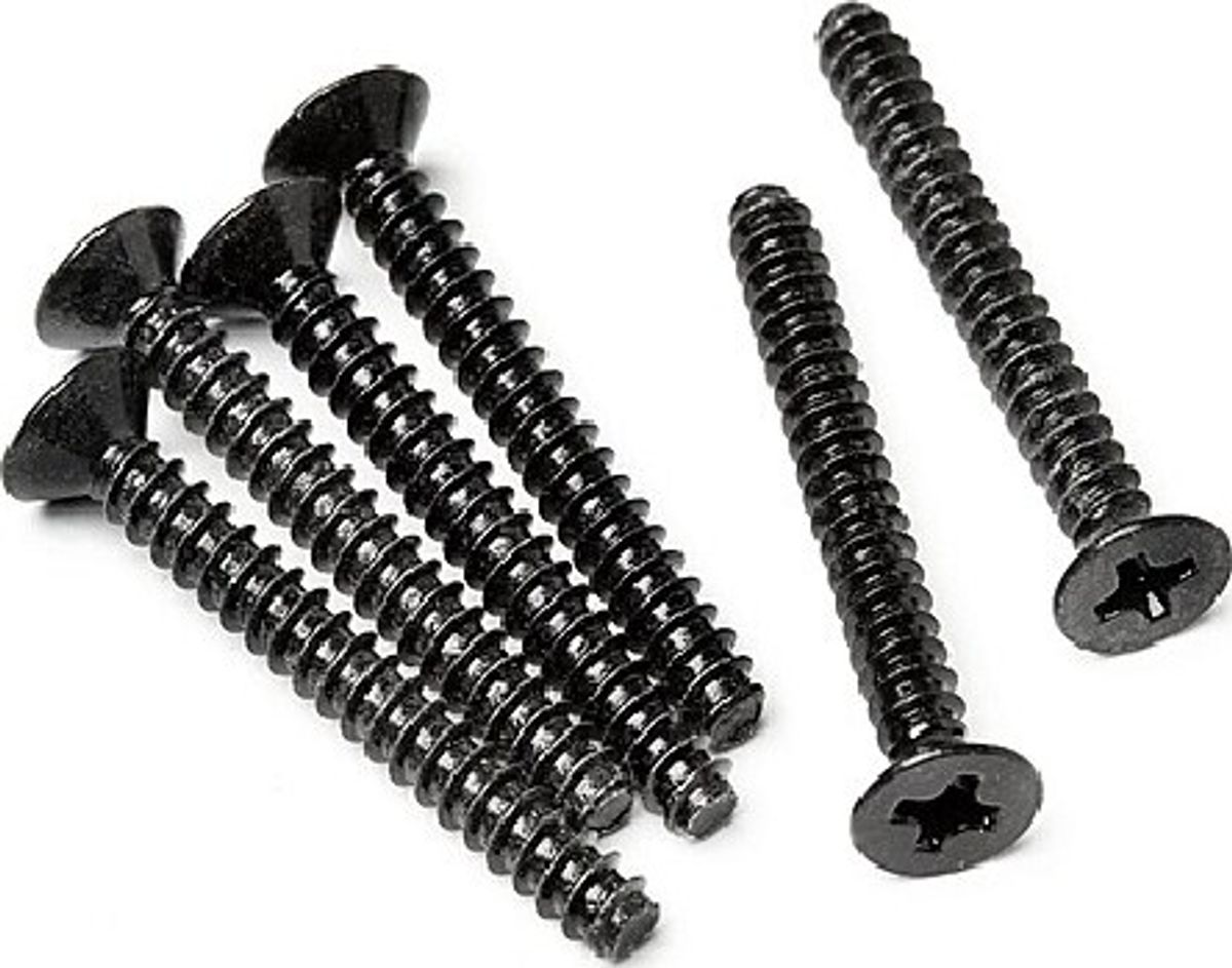 Tp. Flat Head Screw M3x25mm (6pcs) - Hpz583 - Hpi Racing