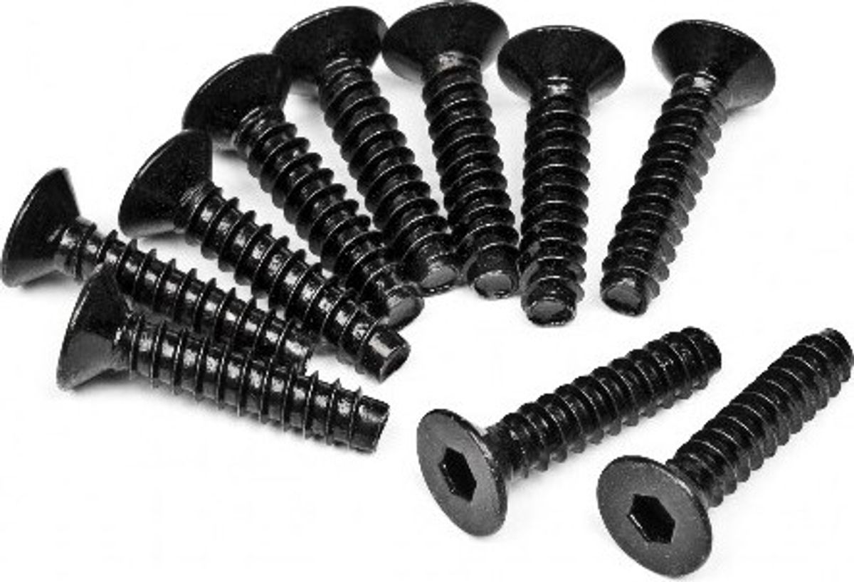 Tp. Flat Head Screw M4x18mm (hex Socket/10pcs) - Hp94632 - Hpi Racing