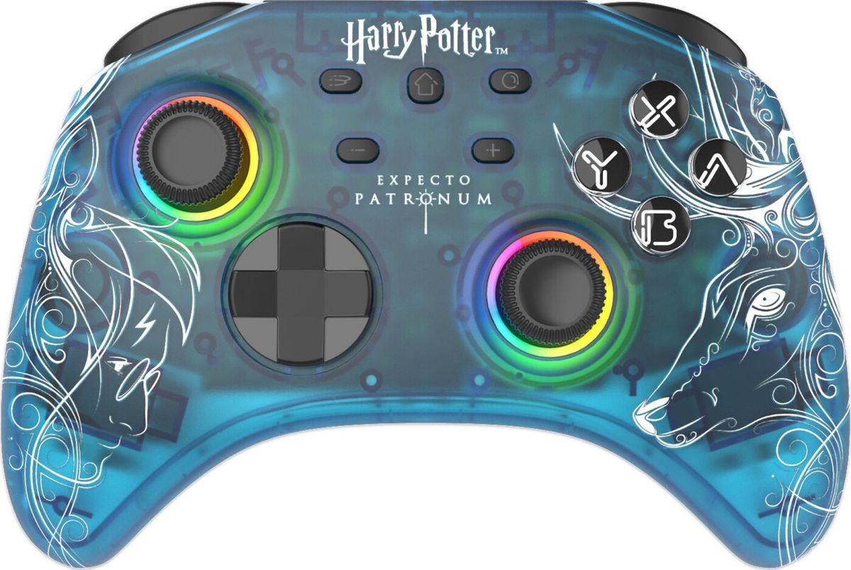 Trade Invaders Harry Potter Expecto Patronum Blue Gamepad Nintendo Switc