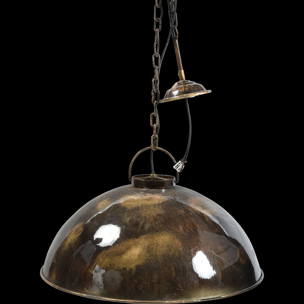 Trademark Living Loftlampe i fabriksstil - metal marmorering