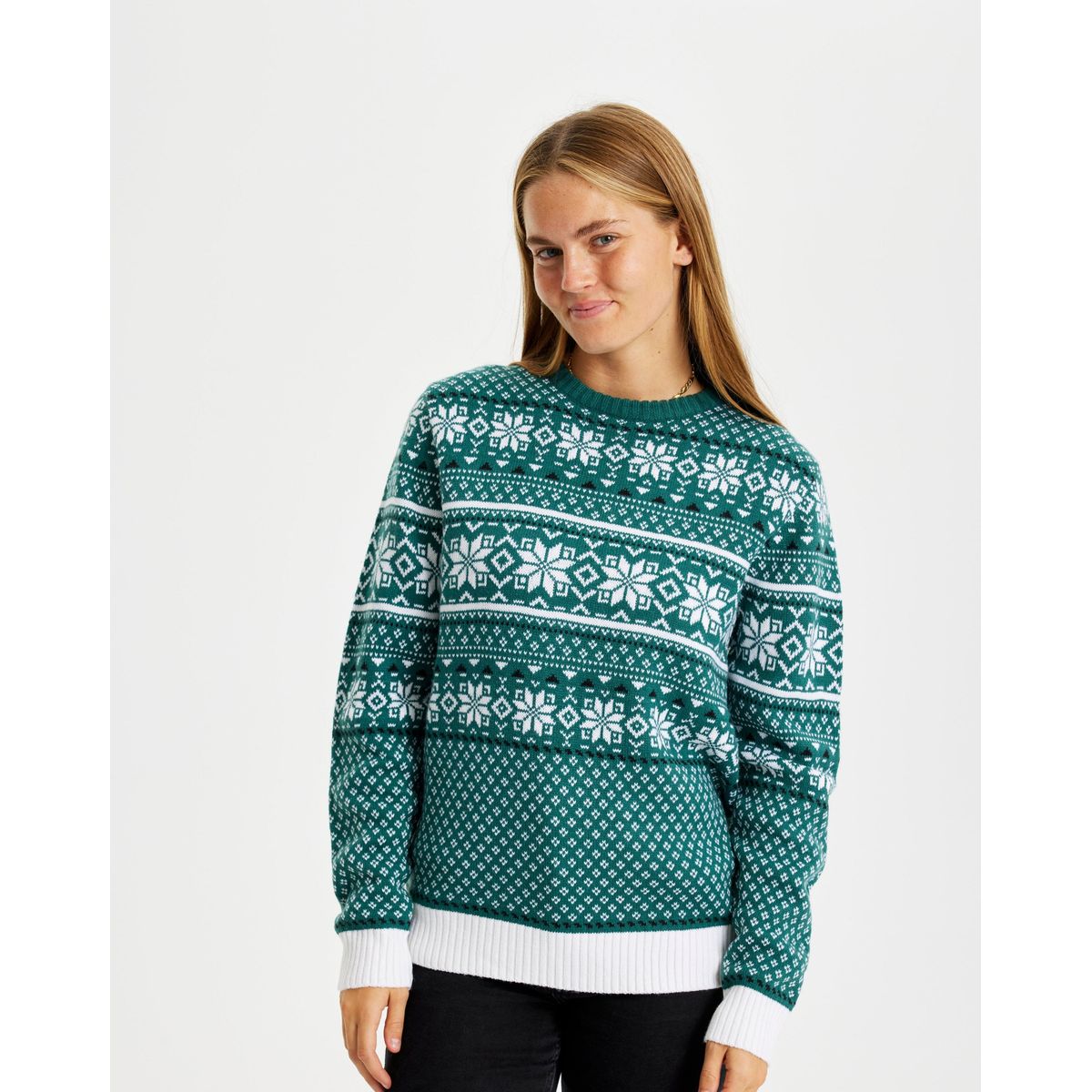 Traditionel Julesweater Grøn - dame / kvinder