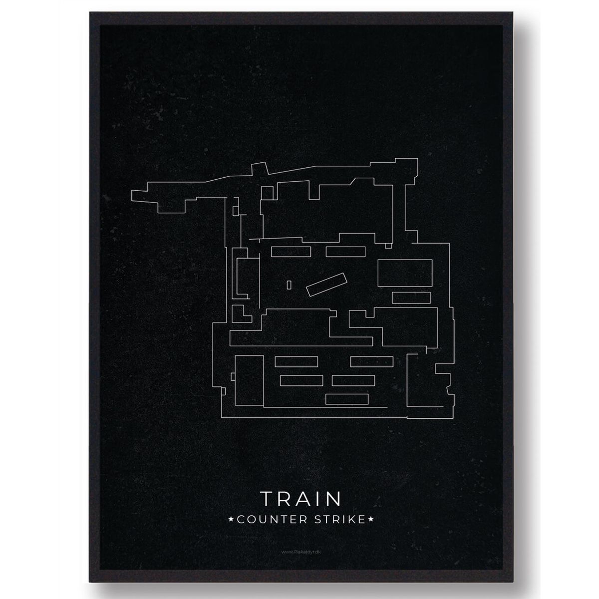 Train map - CS gamerplakater (Størrelse: M - 30x40cm)