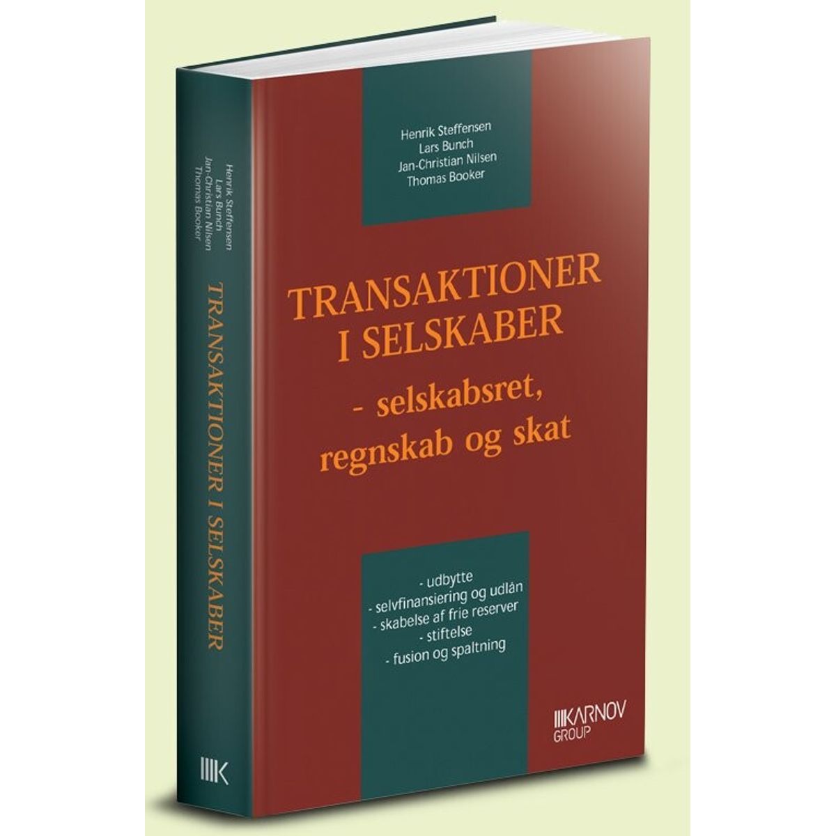 Transaktioner I Selskaber - Henrik Steffensen - Bog