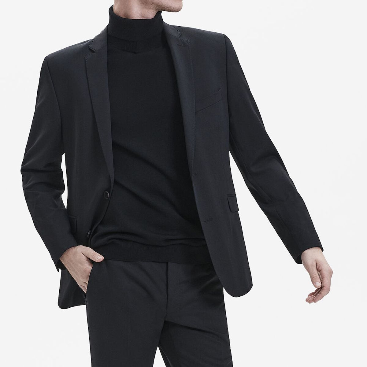 Traveller Herreblazer i Modern Fit - Black