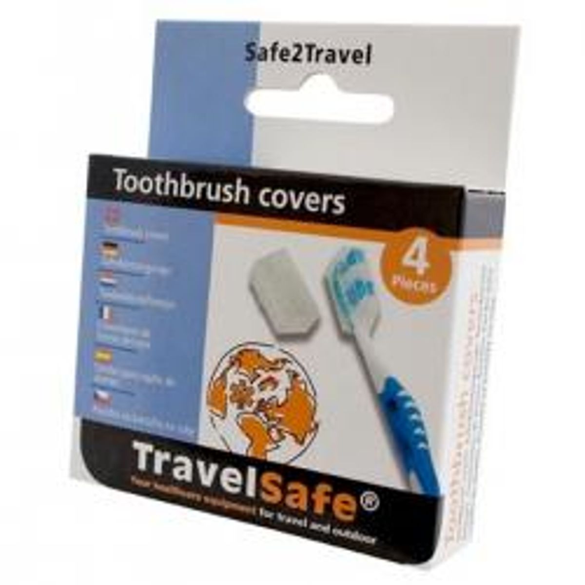 Travelsafe Toothbrush Covers (4 Pcs.) - Diverse