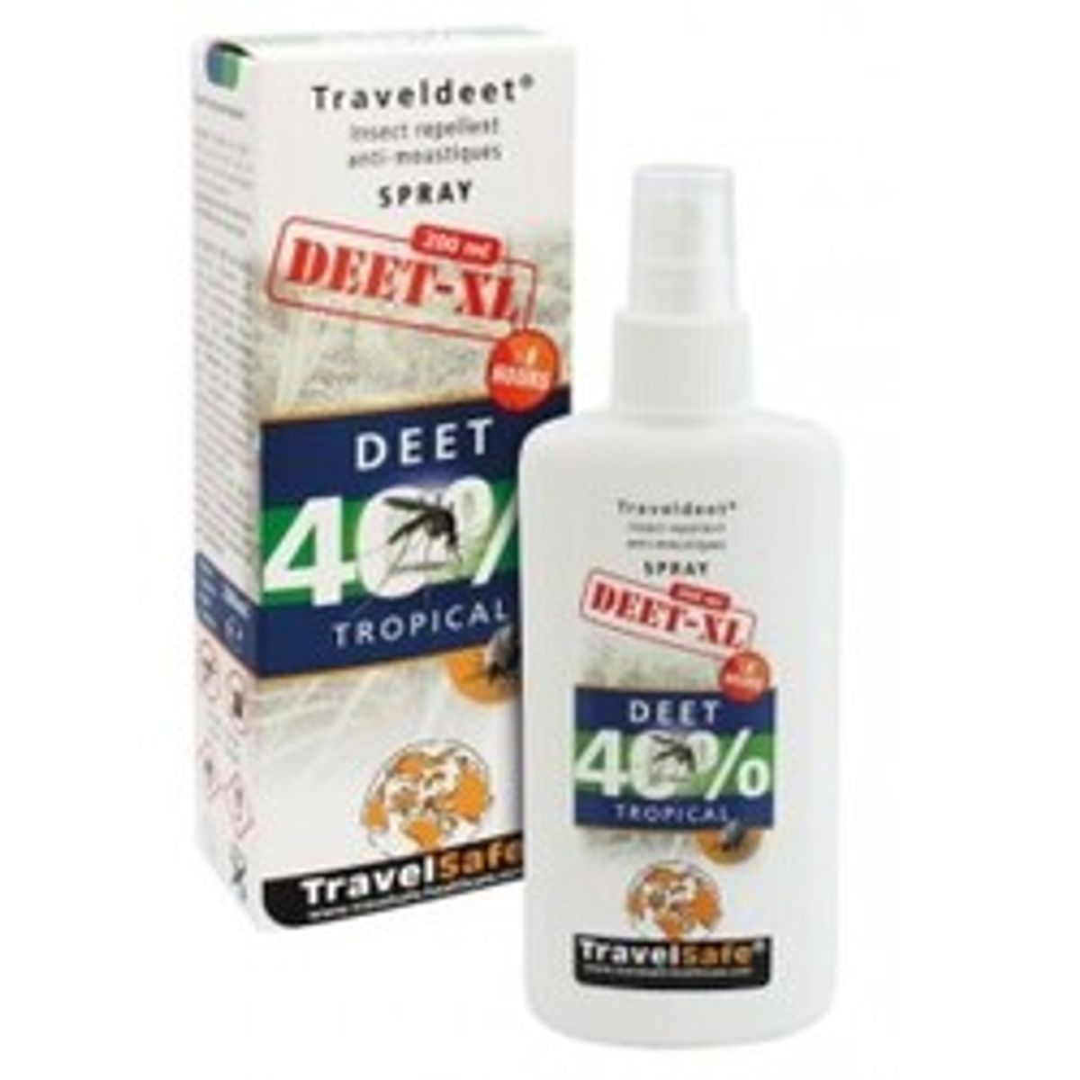 Travelsafe Traveldeet 40% 200ml No,se,dk,nl - Insektmidler