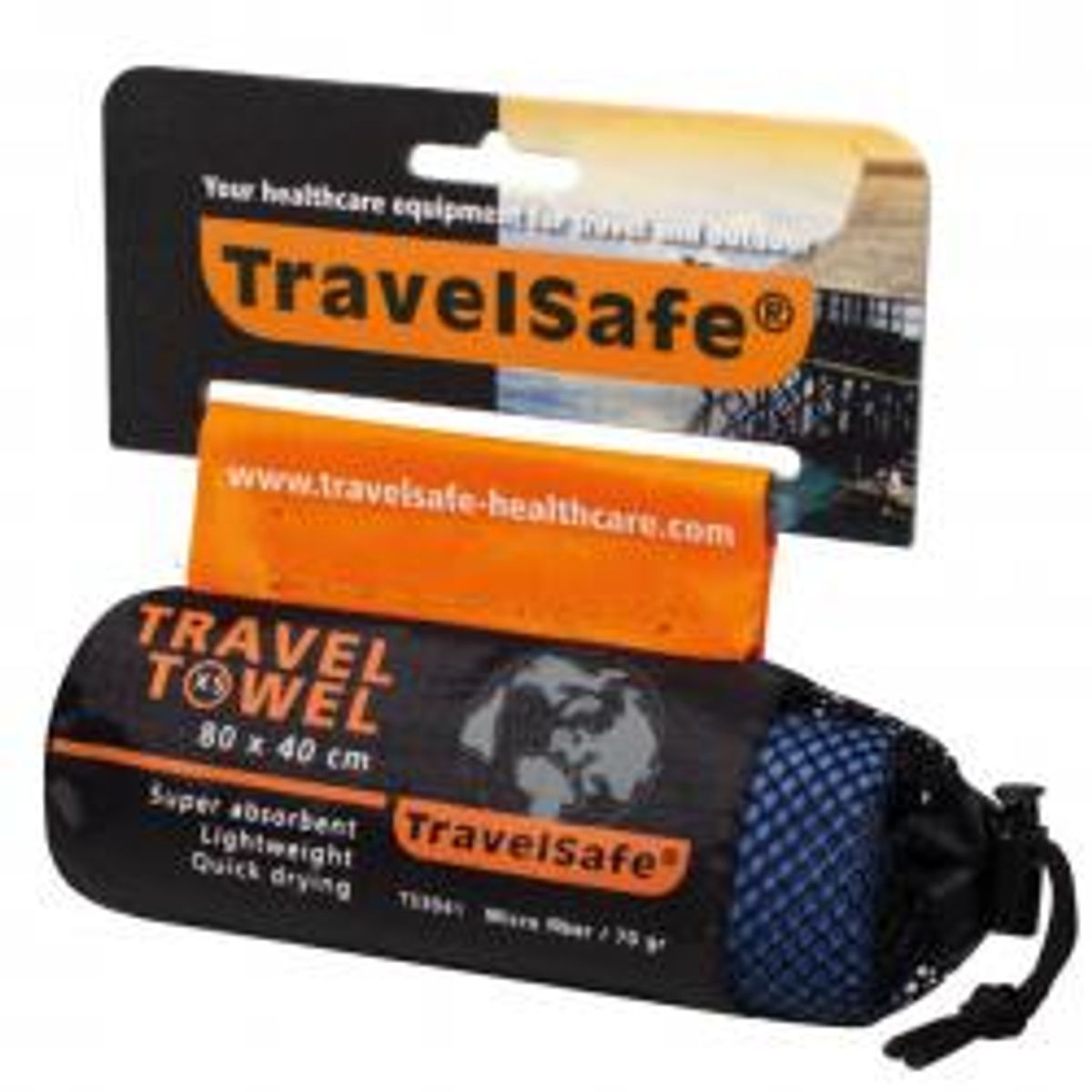 Travelsafe Traveltowel Microsoft Xs 80x40 Cm - Purple - Str. Stk. - Håndklæde