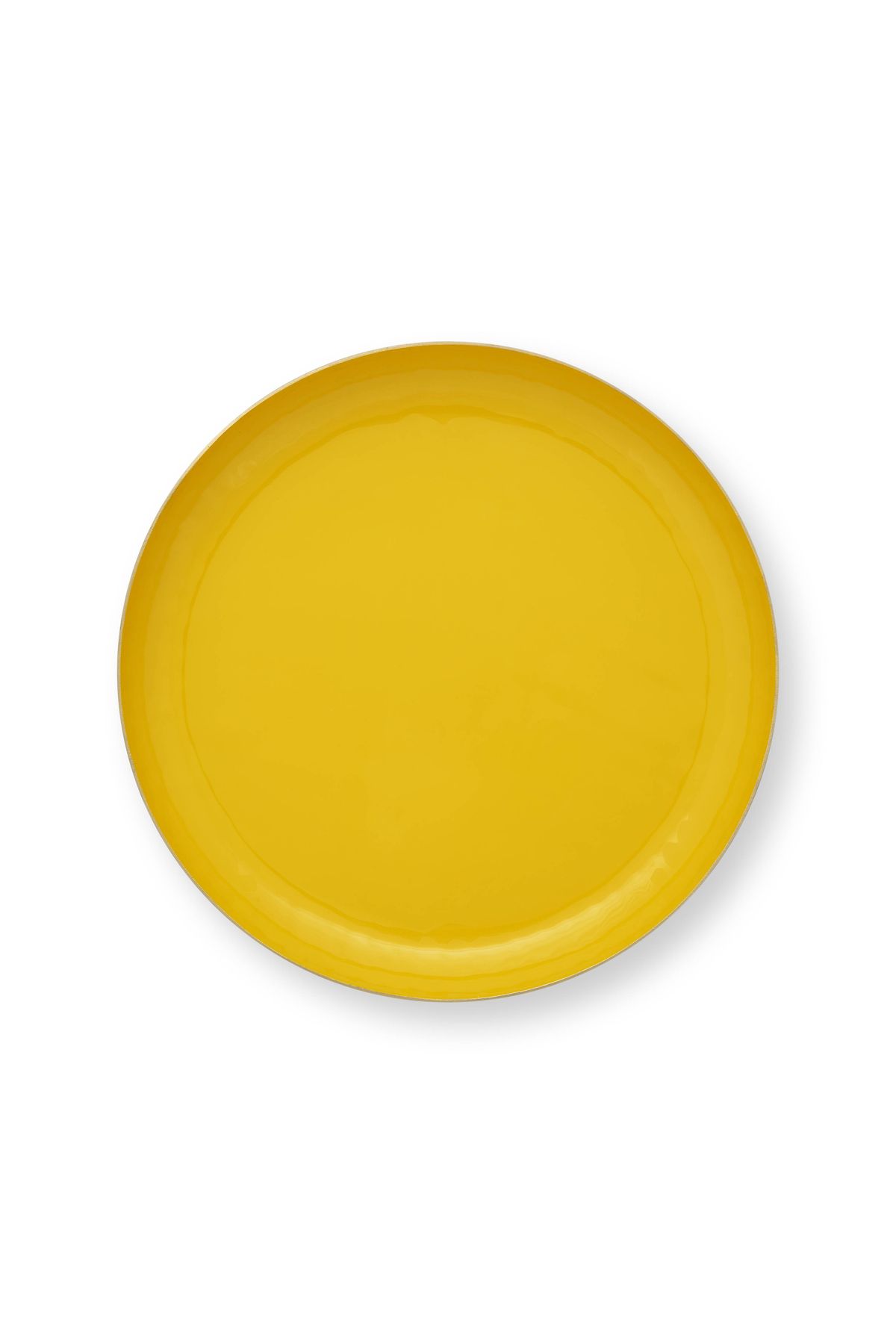 Tray Enamelled Yellow 30cm