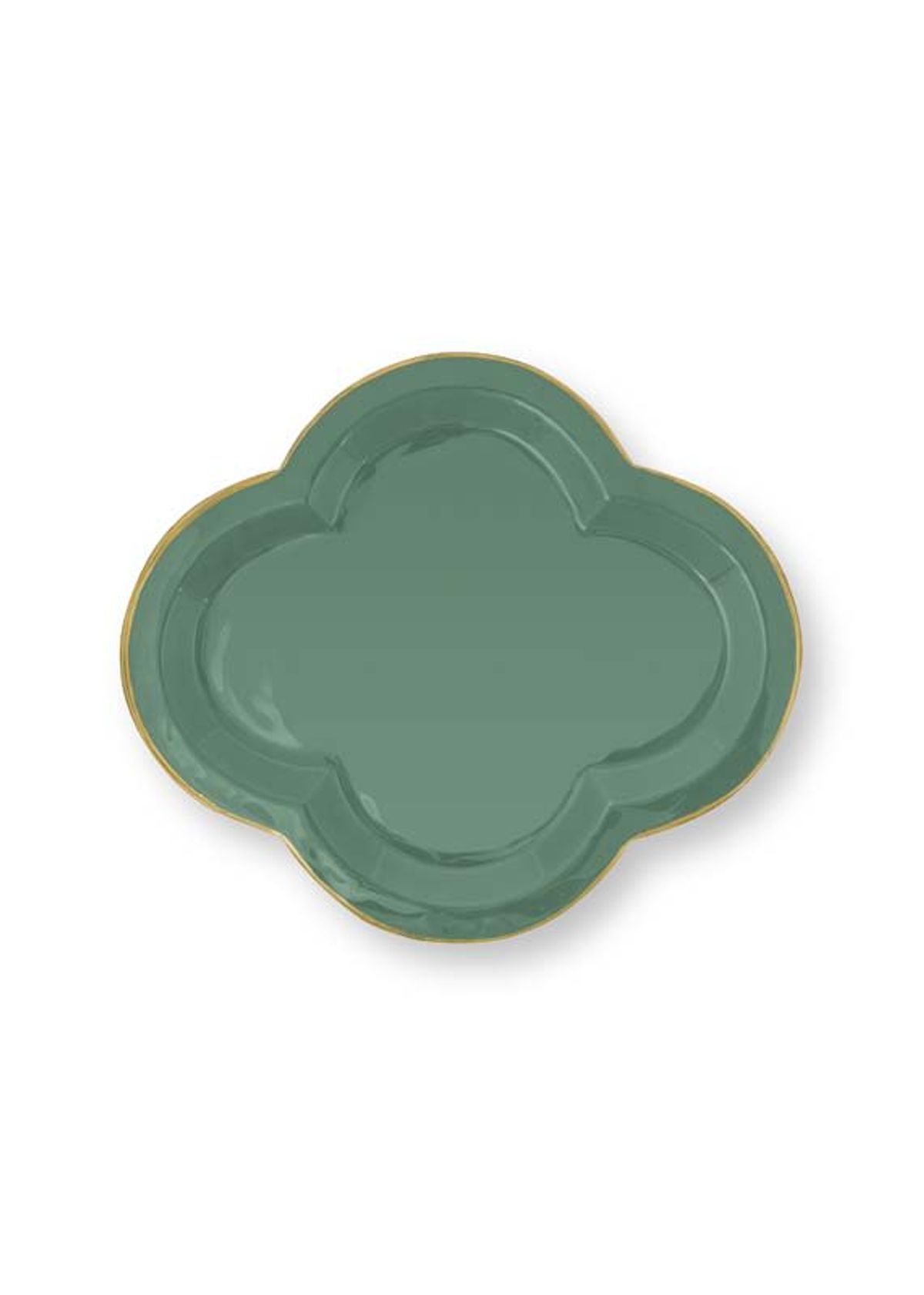 Tray Fancy Large Dark Green 31x36cm