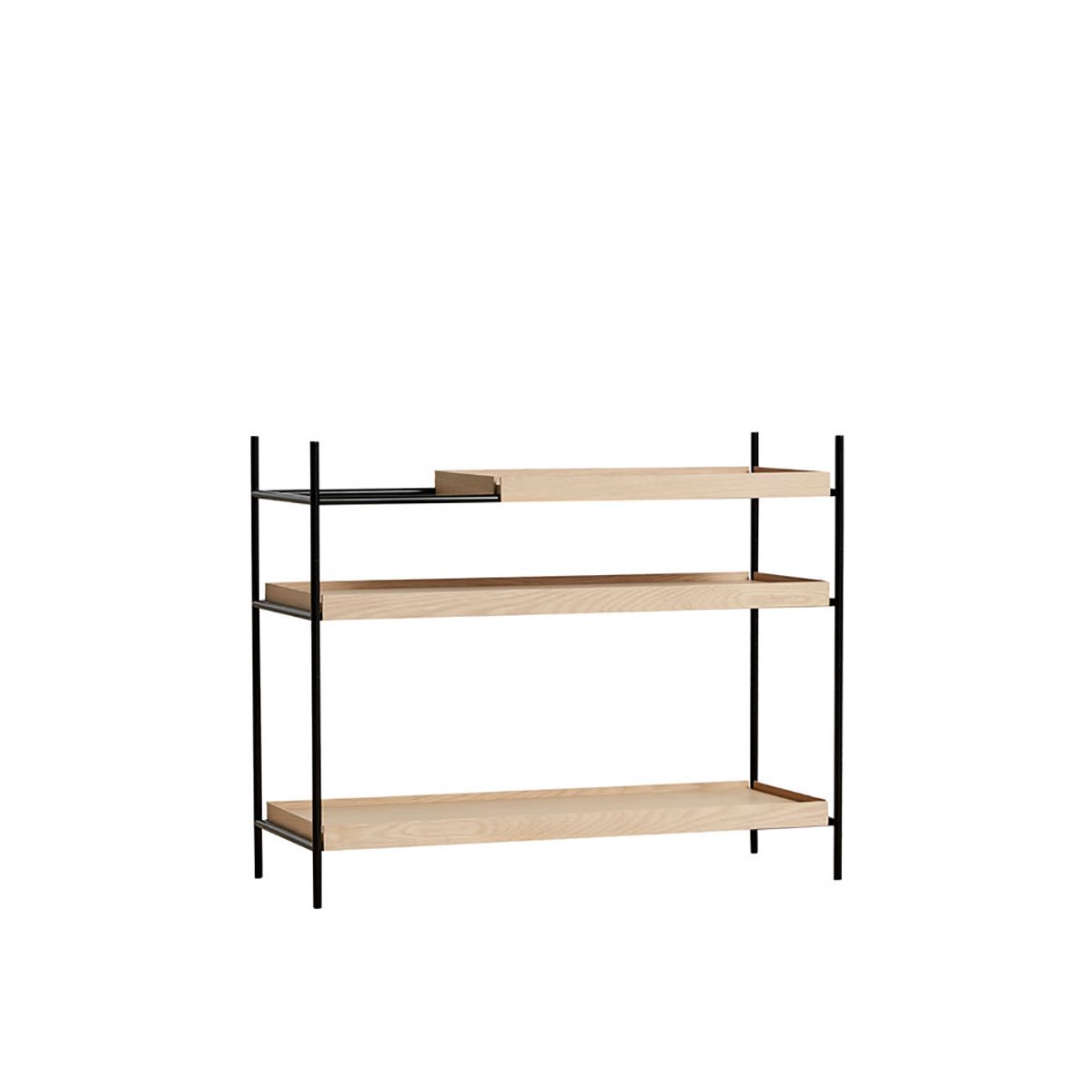 Tray Shelf, lav fra Woud (Oak: 2 wide, 1 short)