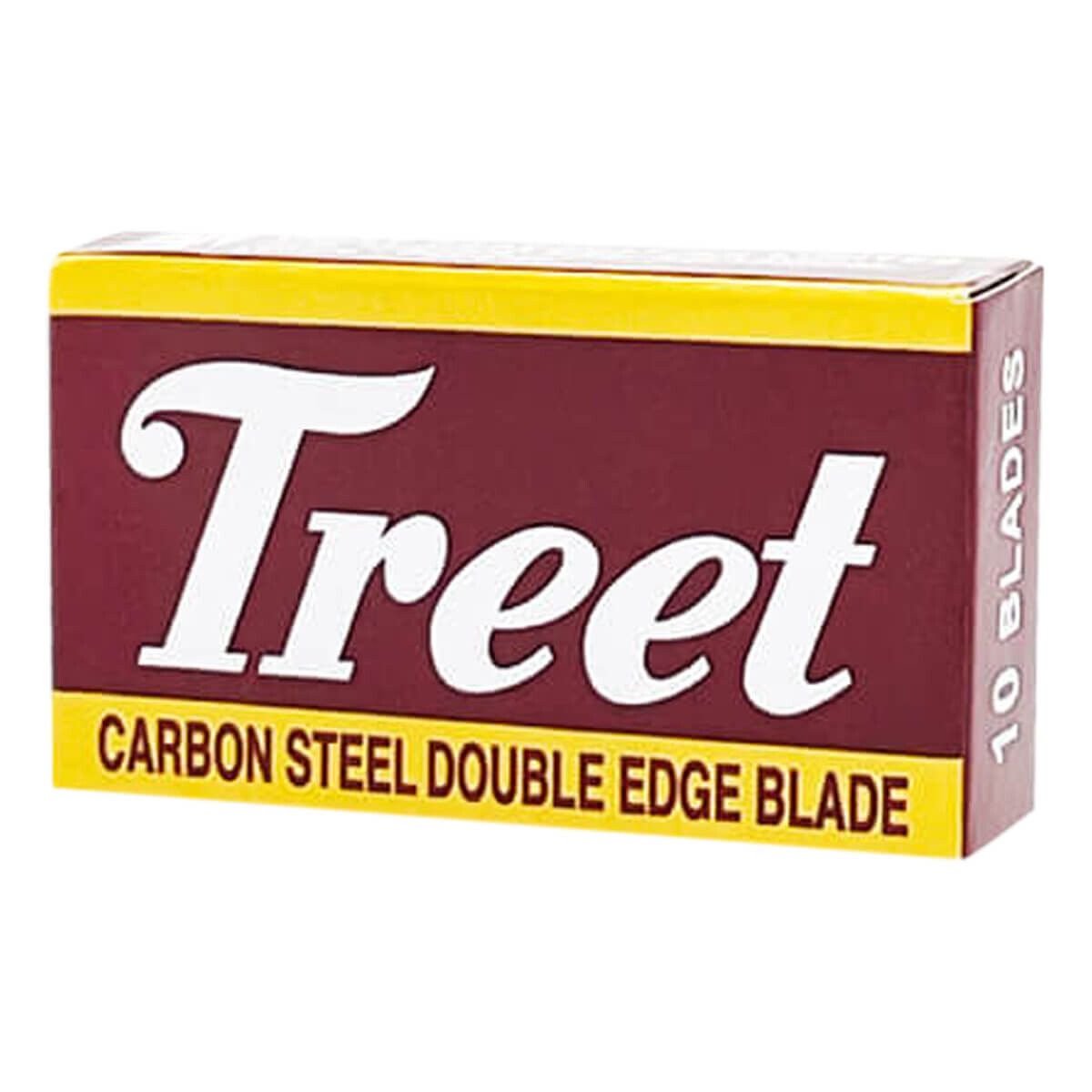 Treet Carbon Steel DE-Barberblade, 10 stk.