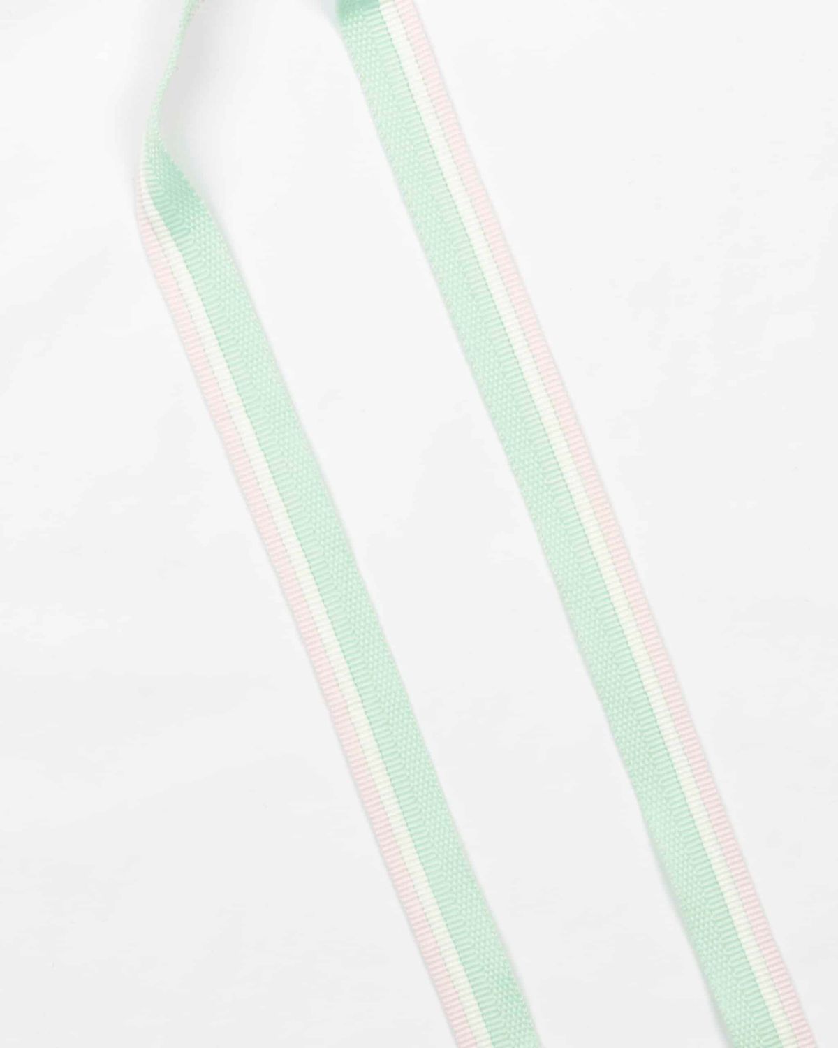 Trefarvet, rosa/offwhite/mintgrøn - Tittebånd