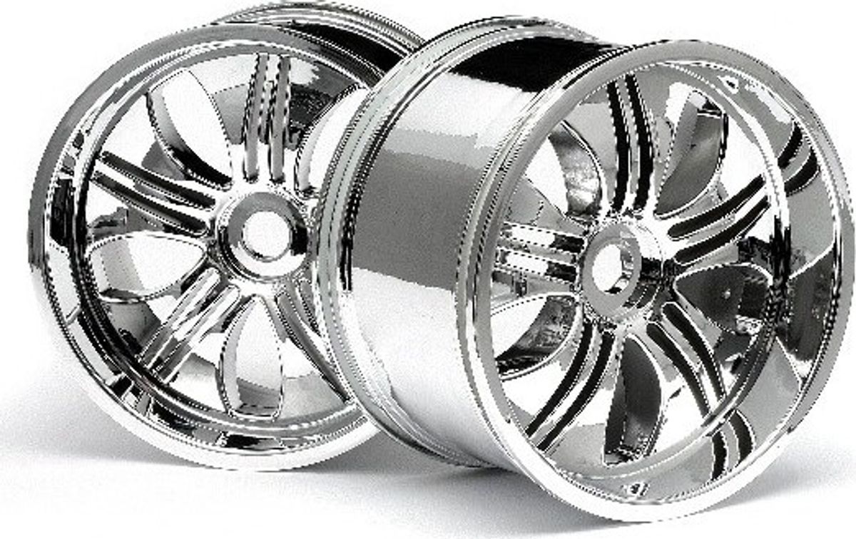 Tremor Wheel Chrome (115x70mm 7inch/2pcs) - Hp3252 - Hpi Racing