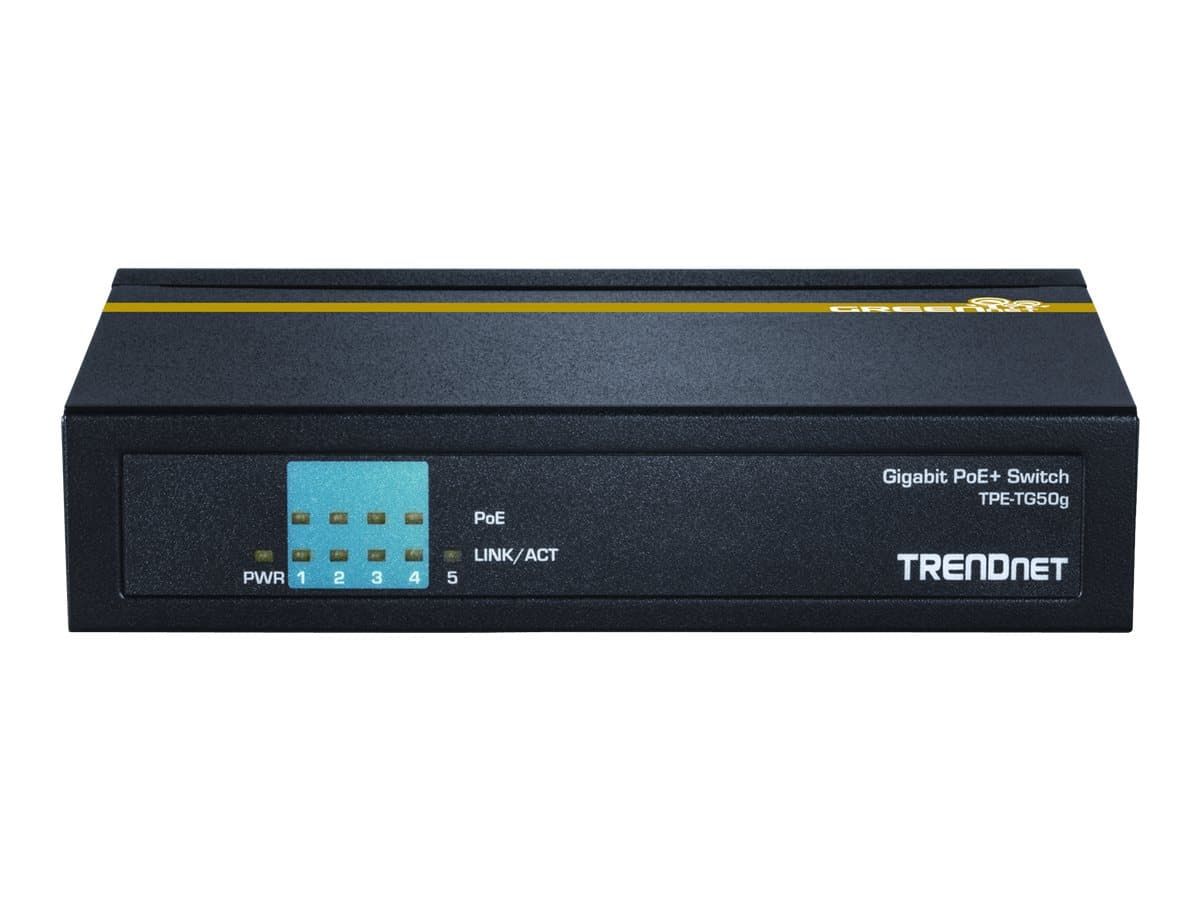 TRENDnet TPE TG50g Switch 5-porte Gigabit PoE+