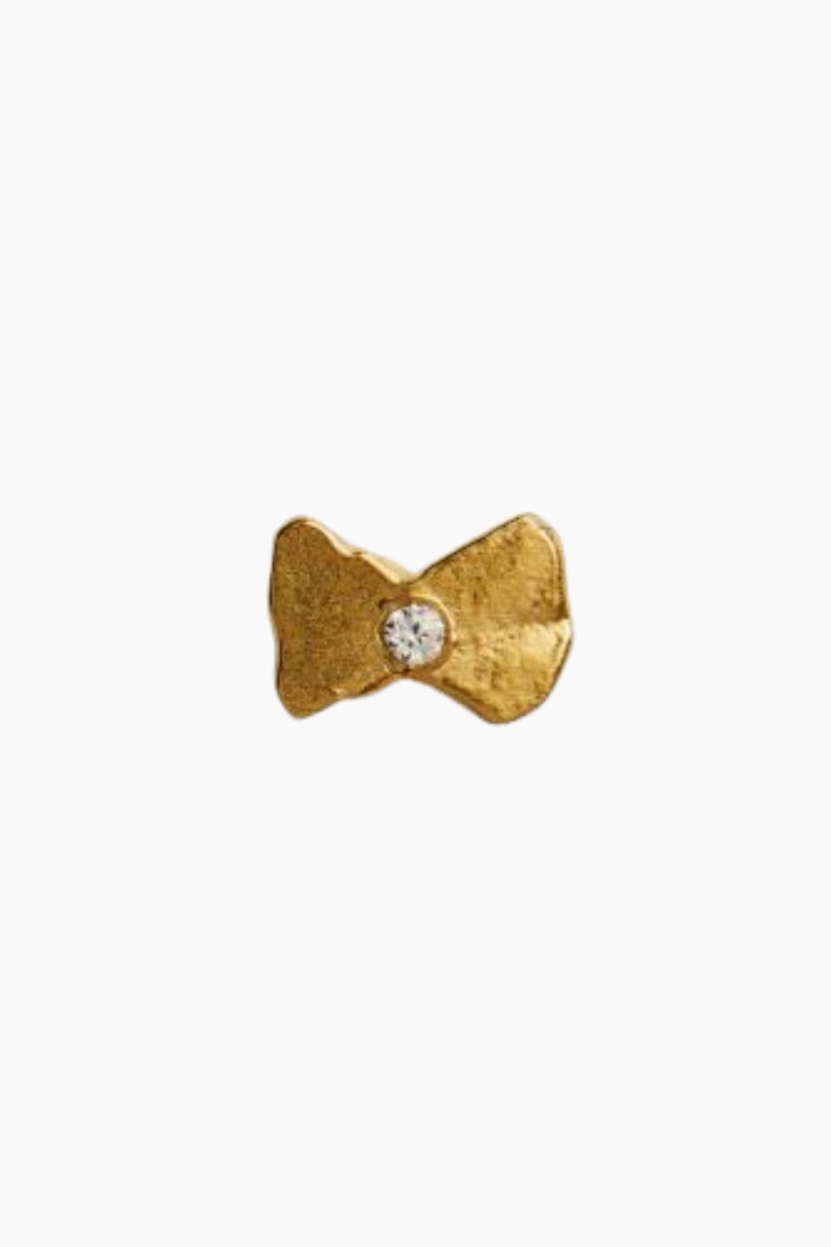 Tres Petit Bow Earring - Gold - Stine A - Guld One Size