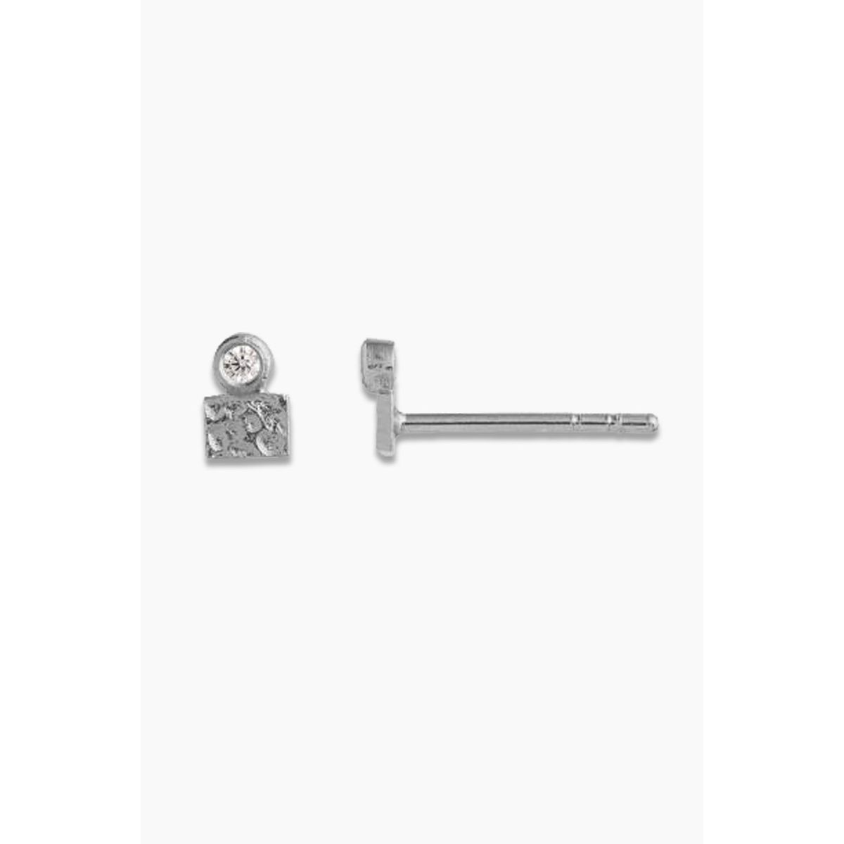 Tres Petit La Mer Earring With Stone Silver - Sølv One-Size