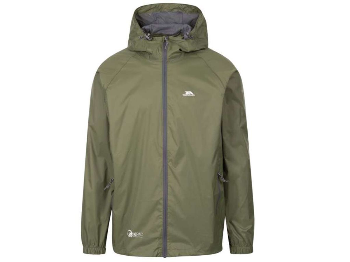 Trespass Qikpac Regnjakke Green L