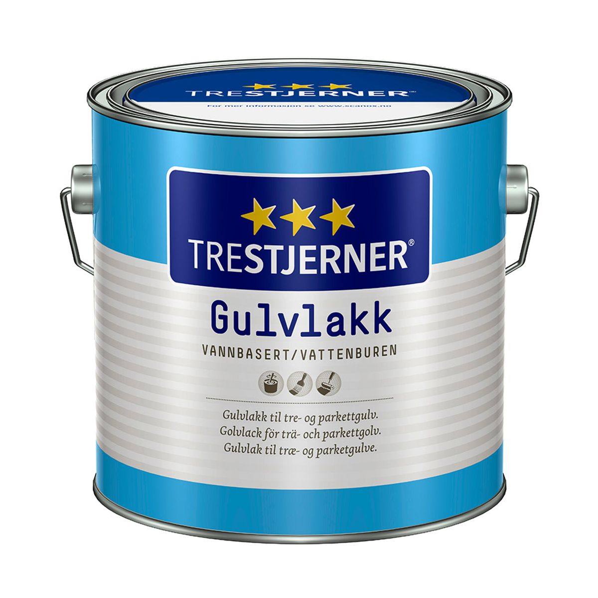 Trestjerner Gulvlak 0,75 L Halvblank