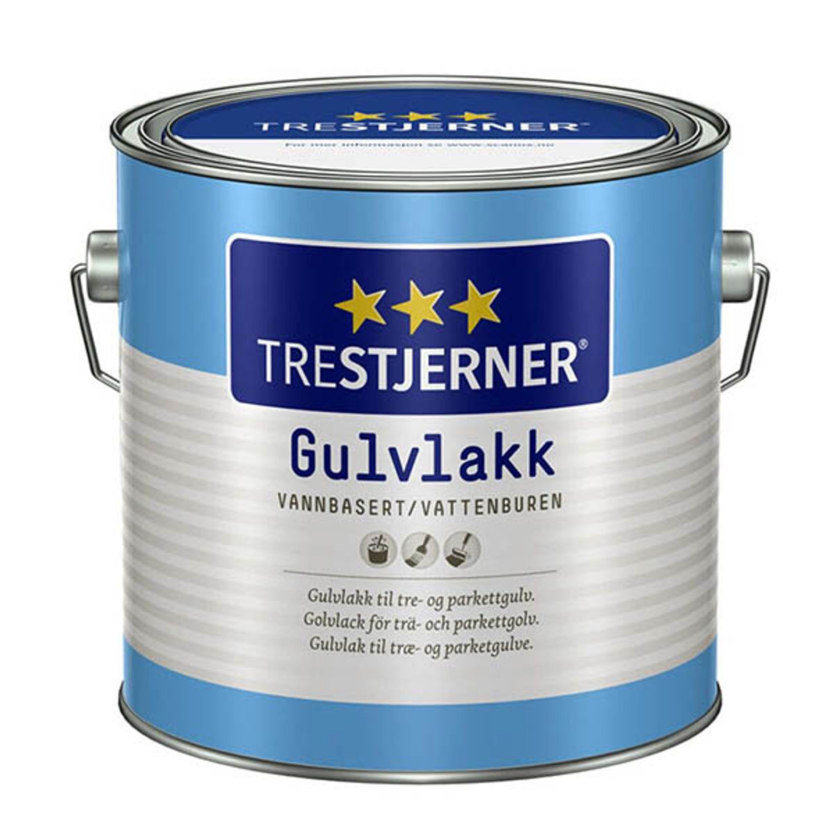 Trestjerner gulvlak (vandbaseret) 0,75 liter silkemat