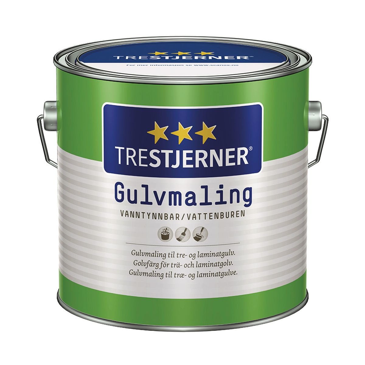 Trestjerner Gulvmaling Halvblank 2,7 L