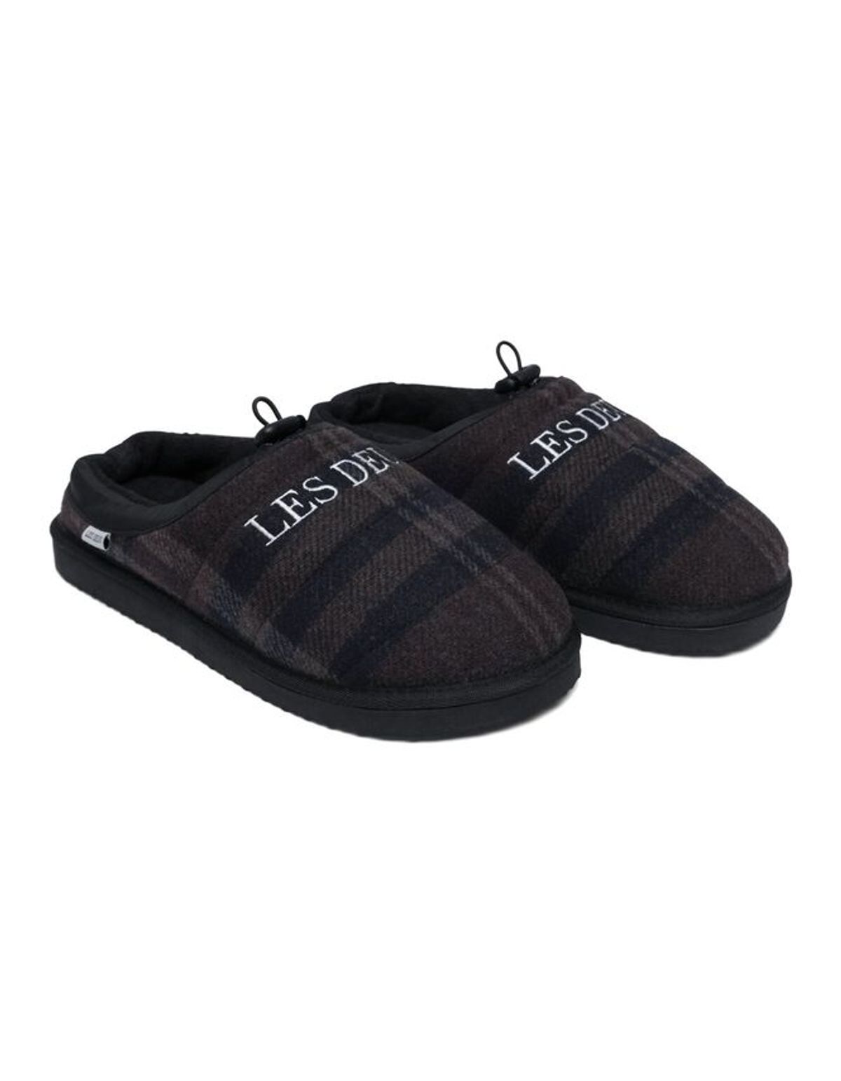 Trey Wool Check Slipper