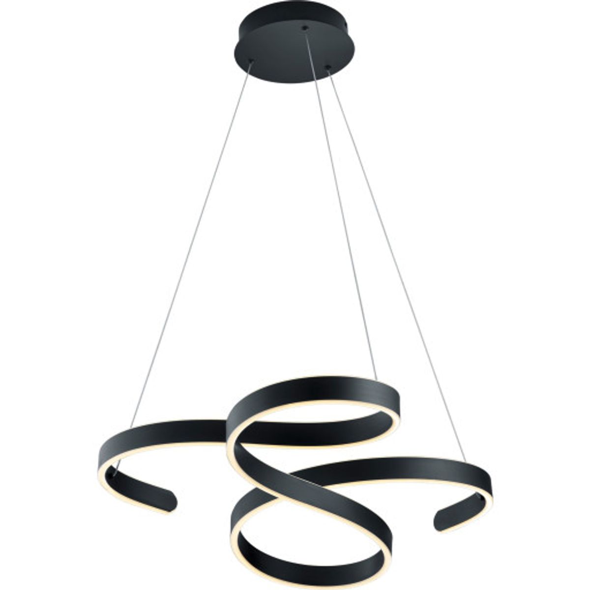 Trio Lighting Francis pendel, sort