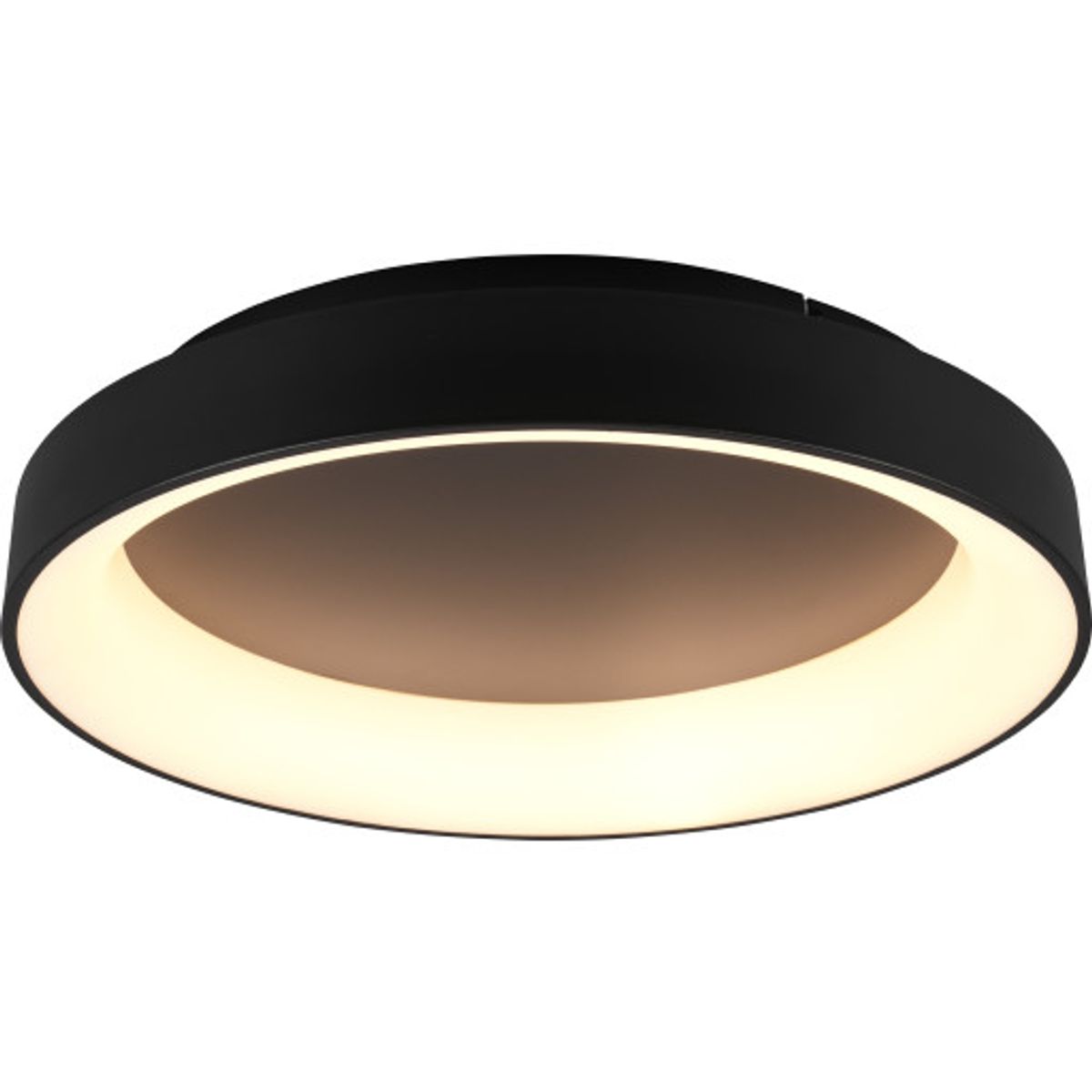 Trio Lighting Girona plafond, sort, Ø60 cm