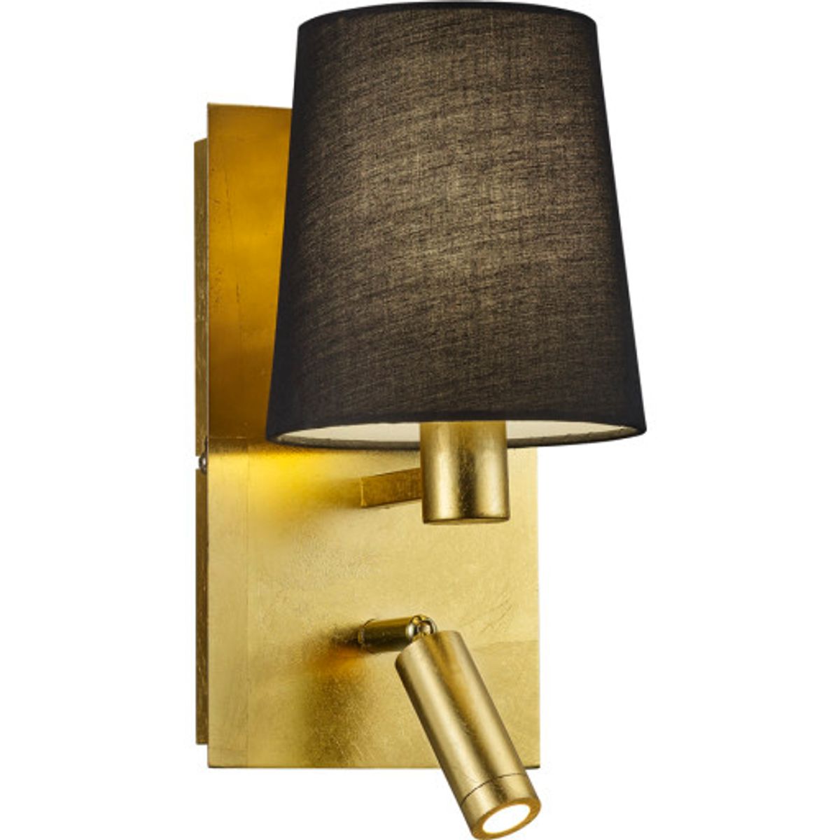 Trio Lighting Marriot væglampe, guld/sort