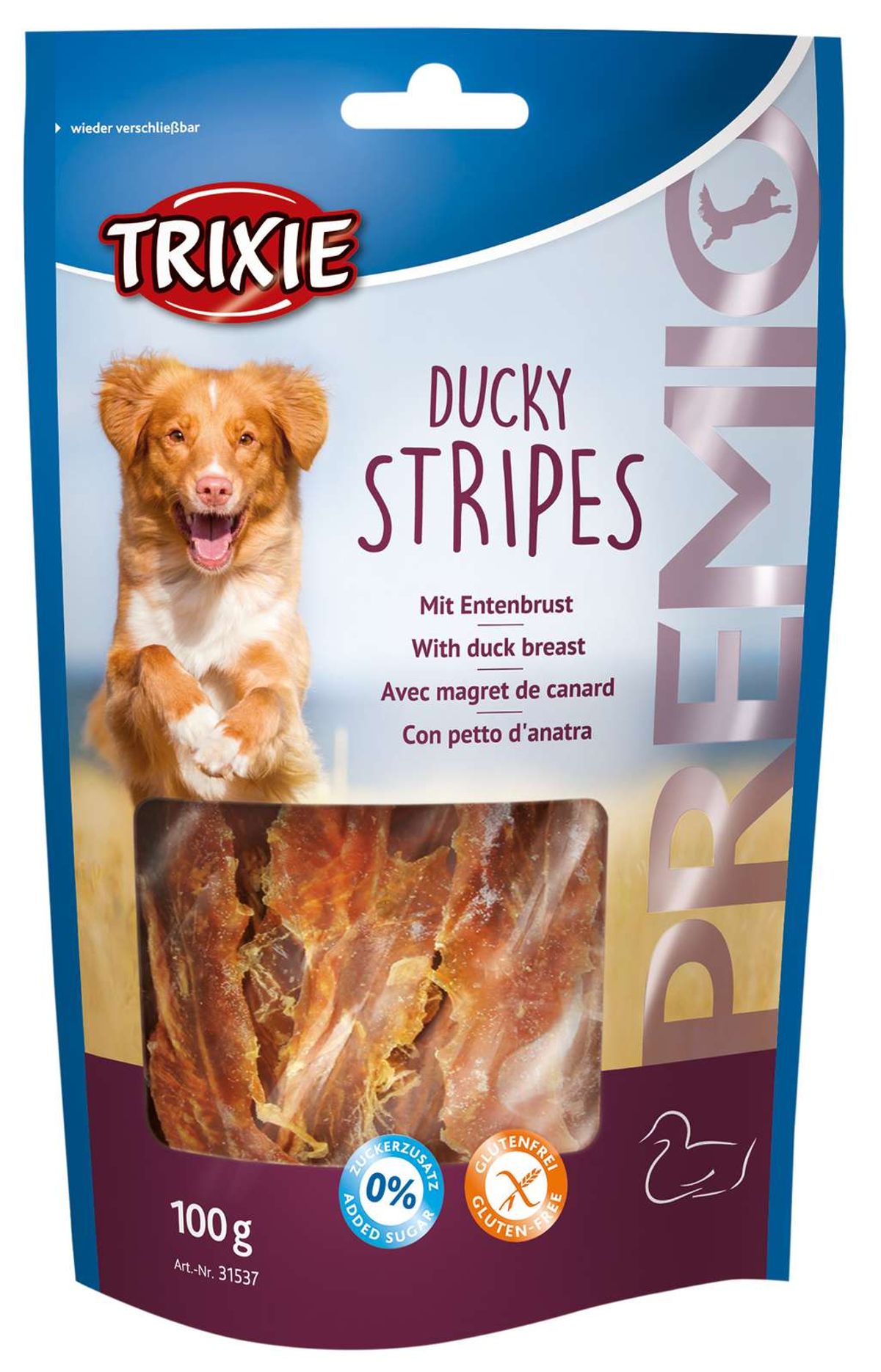 Trixie premio duckie stripes andestrimler hundegodbid