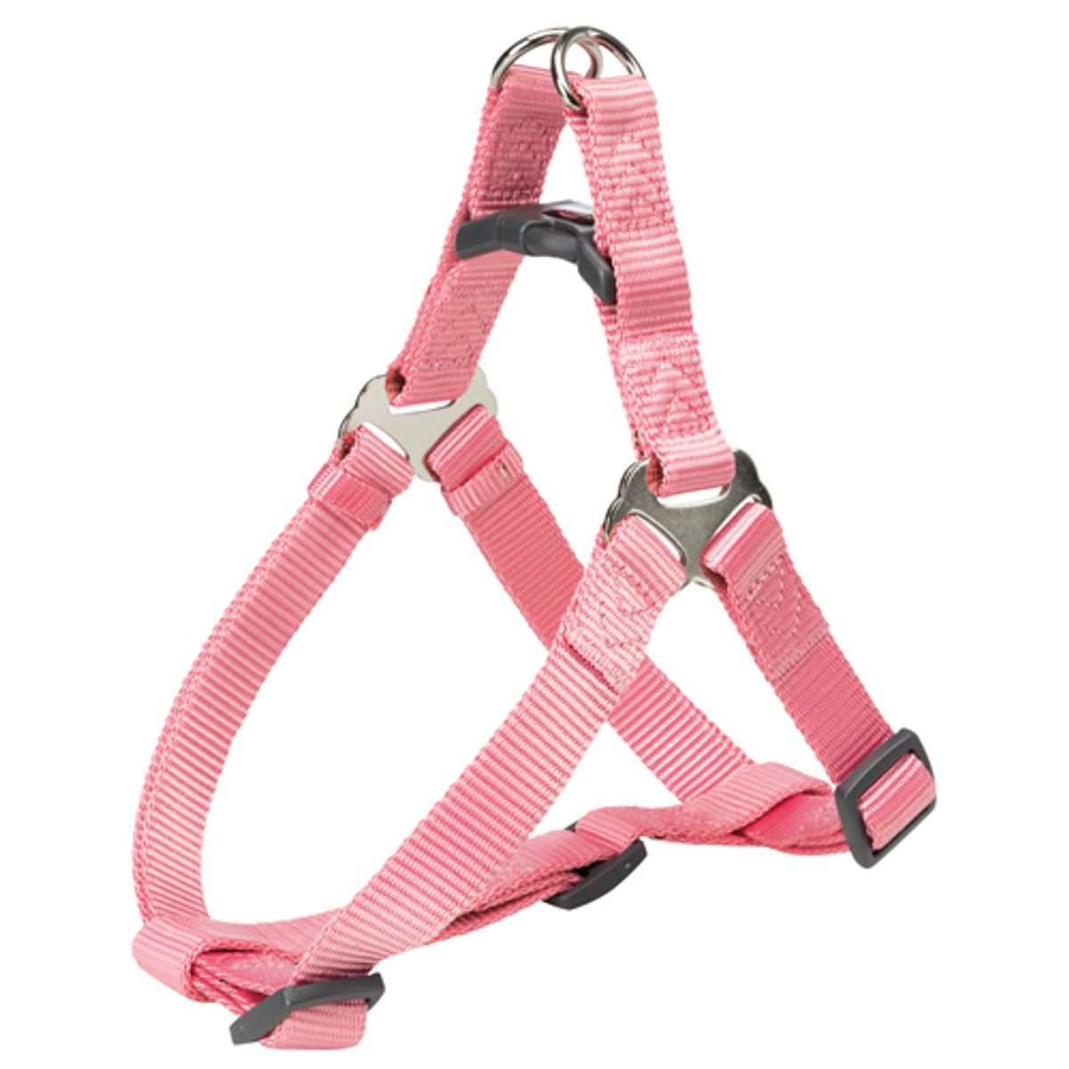 Trixie Premium One Touch Hundesele Harness i Nylon- Flamingo - Flere Størrelser