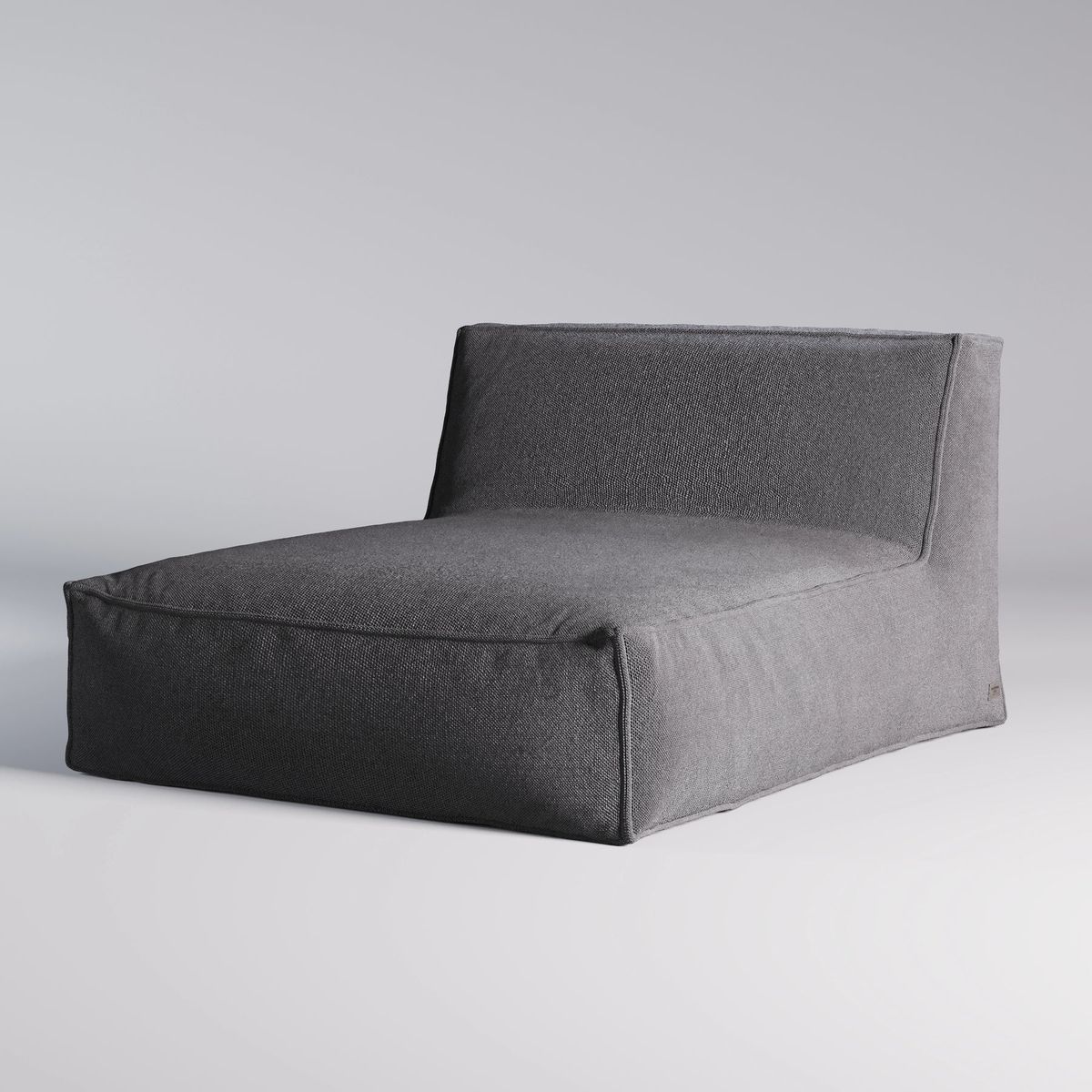 TROISPOMMESHOME 2 pers. udendørs Love Bed loungeseng - grå stof (D:145cm)