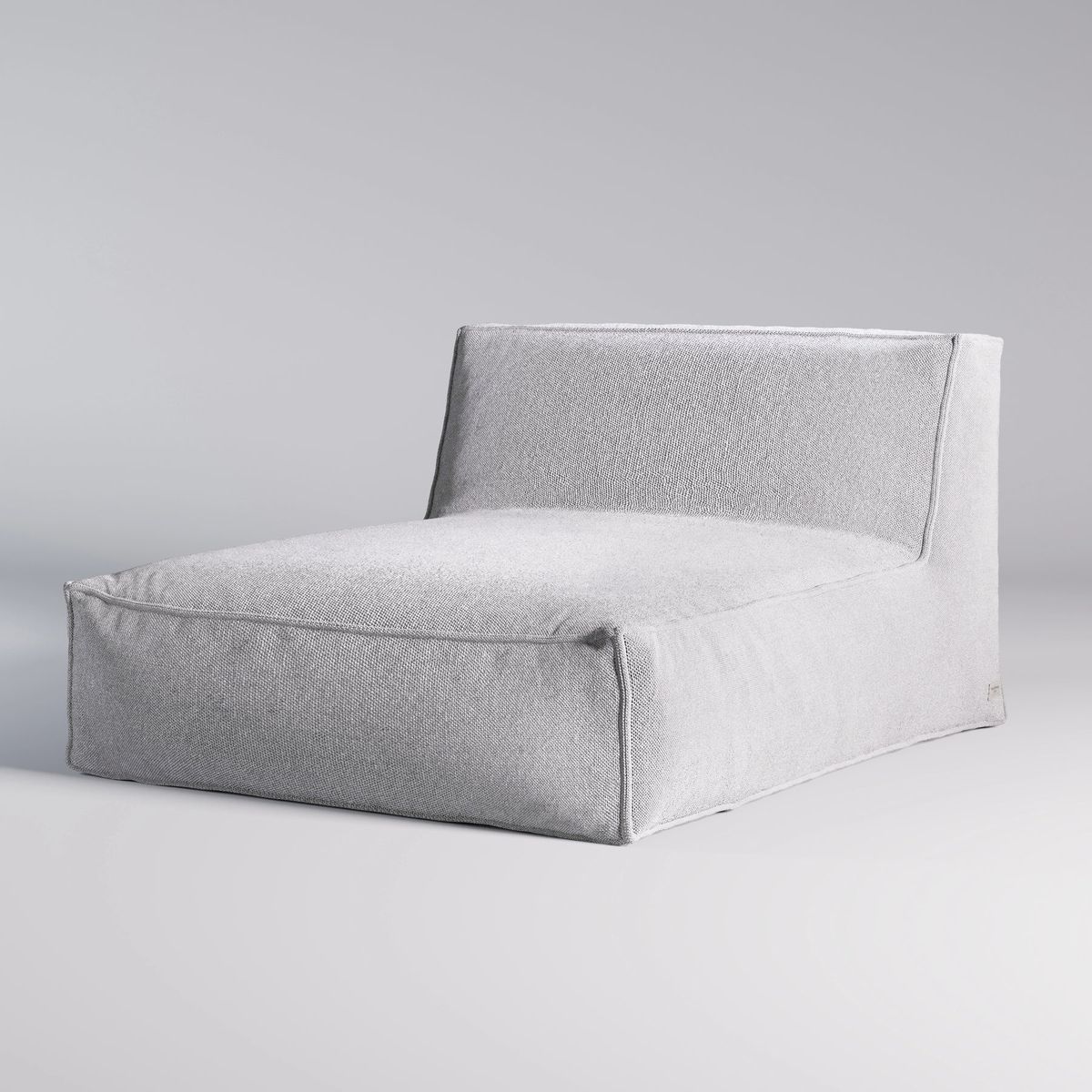 TROISPOMMESHOME 2 pers. udendørs Love Bed loungeseng - lysegrå stof (D:145cm)