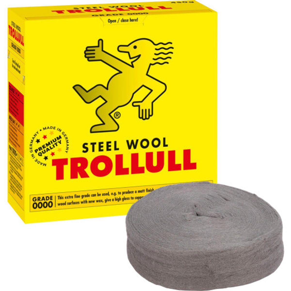 Trollull, ståluld 450g. 00