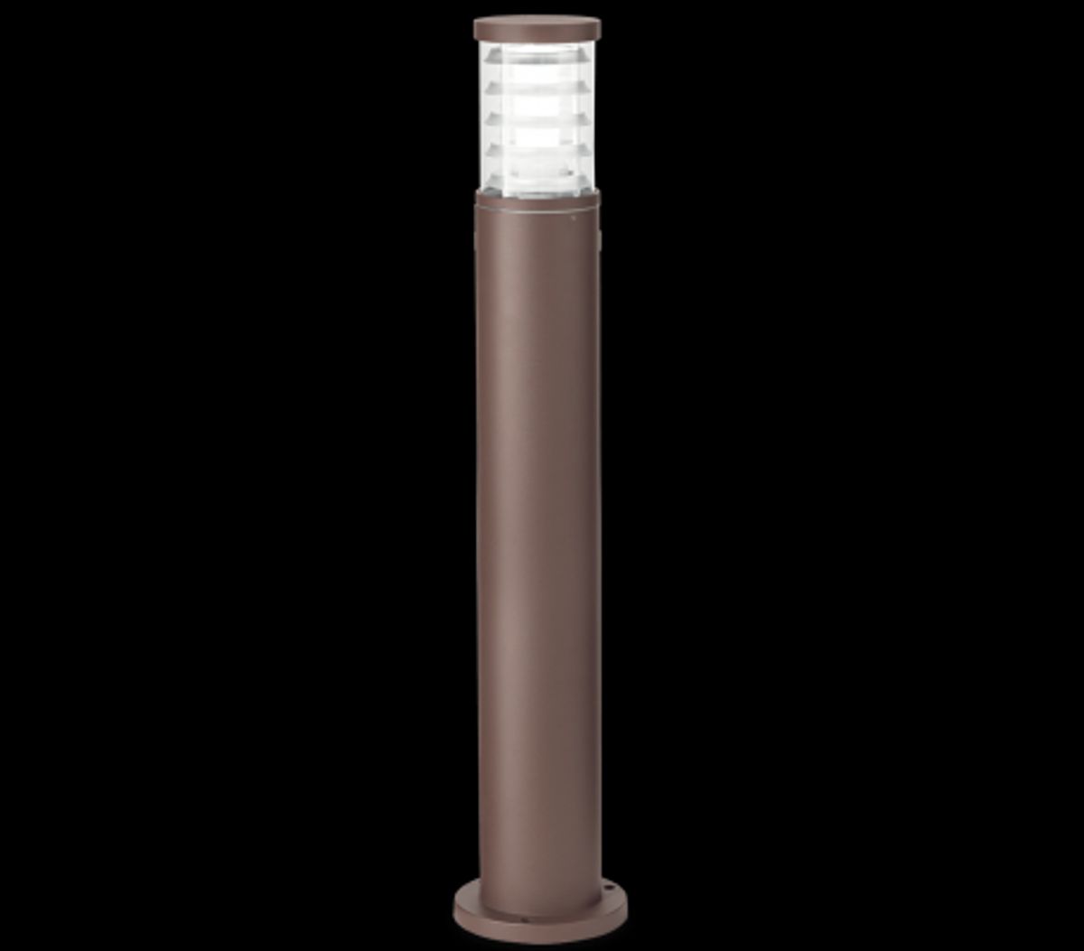 TRONCO Bedlampe i aluminium og Pyrexglas H80,5 cm 1 x E27 - Brun