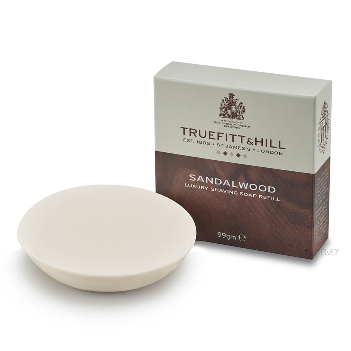 Truefitt & Hill Barbersæbe refill, Sandalwood, 99 gr.