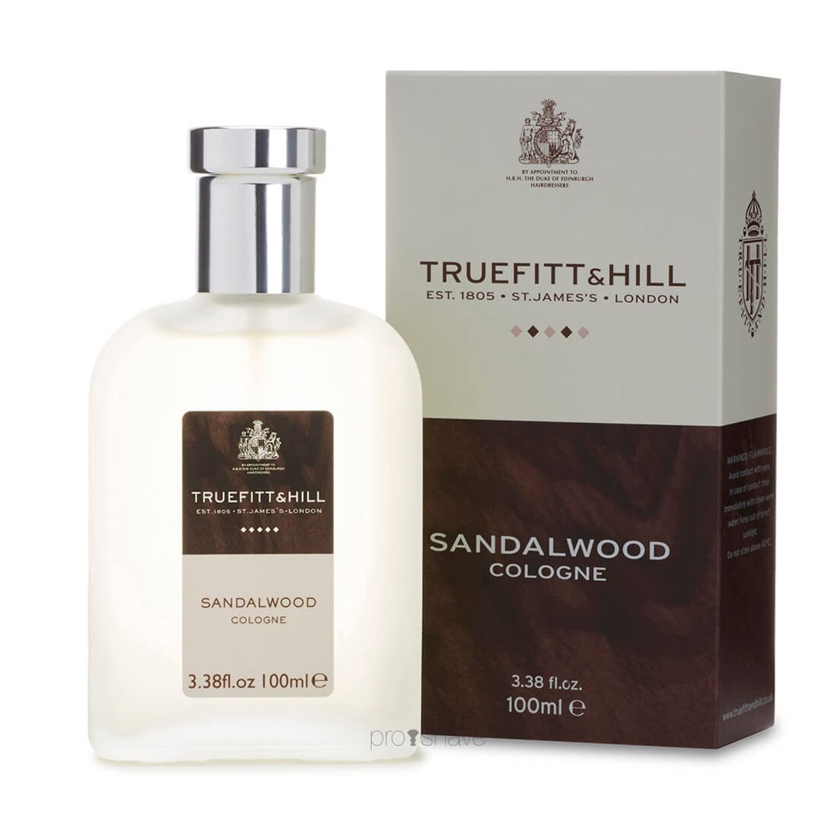 Truefitt & Hill Cologne, Sandalwood, 100 ml.