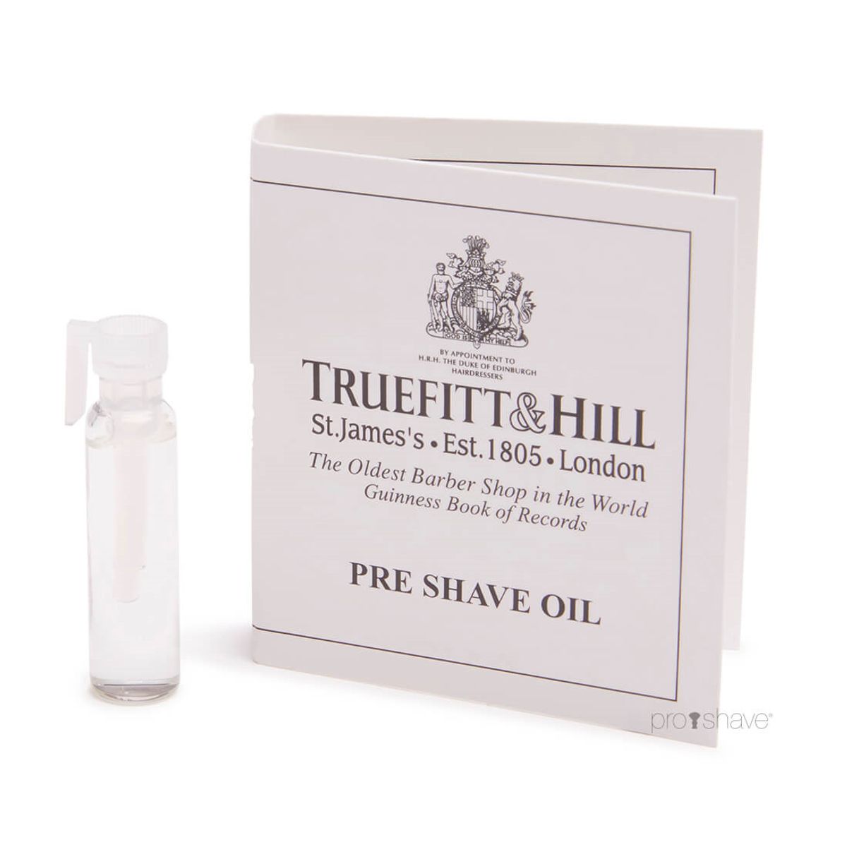 Truefitt & Hill Pre Shave Oil Sample, 1,5 ml.