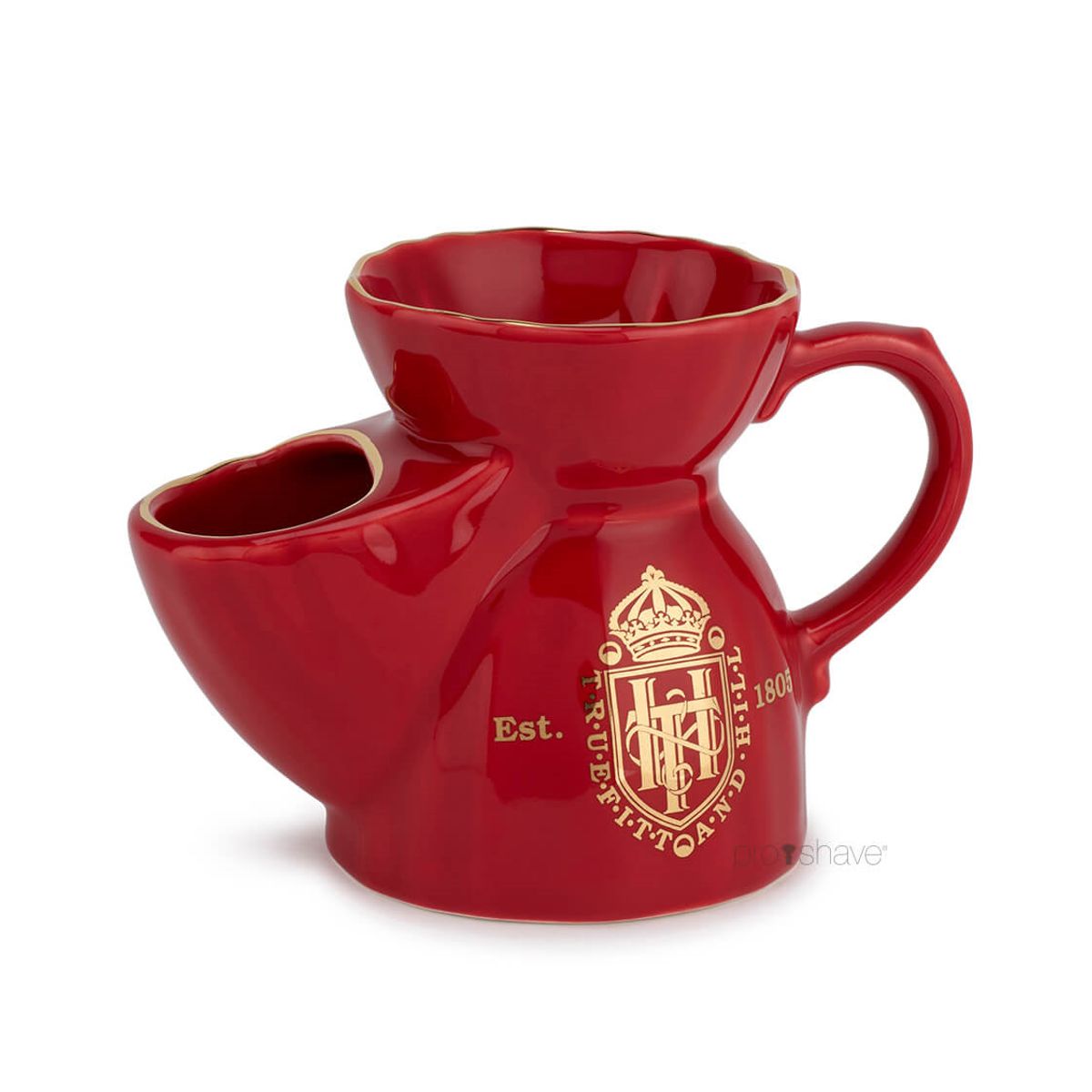 Truefitt & Hill Shaving Mug (Scuttle), Red