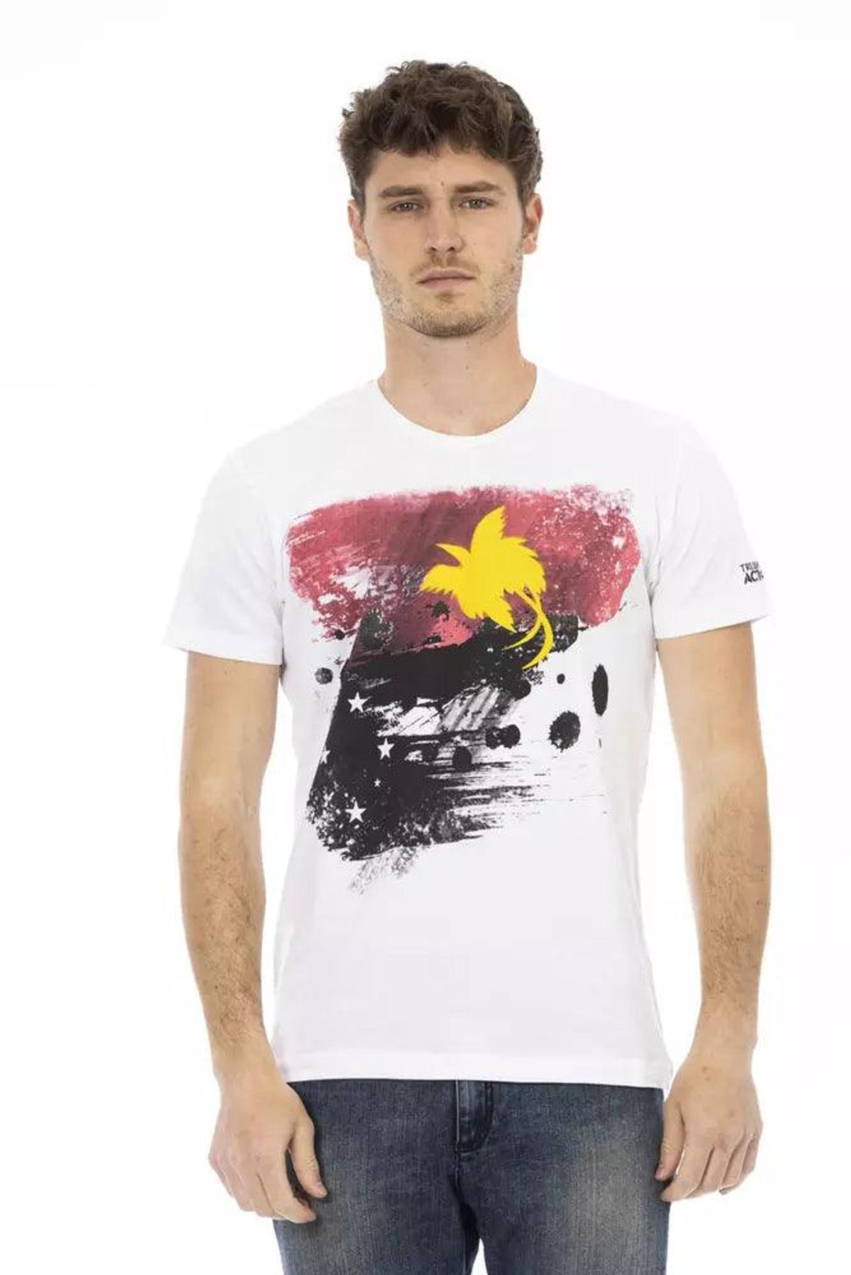 Trussardi Action Hvid Bomuld T-Shirt