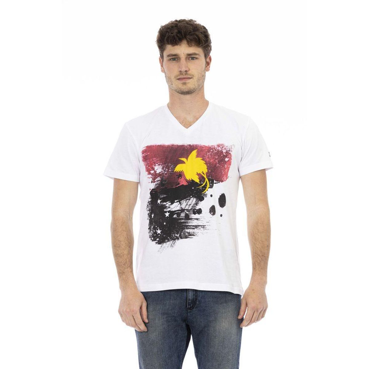 Trussardi Action Trussardi Hvid Bomuld T-Shirt