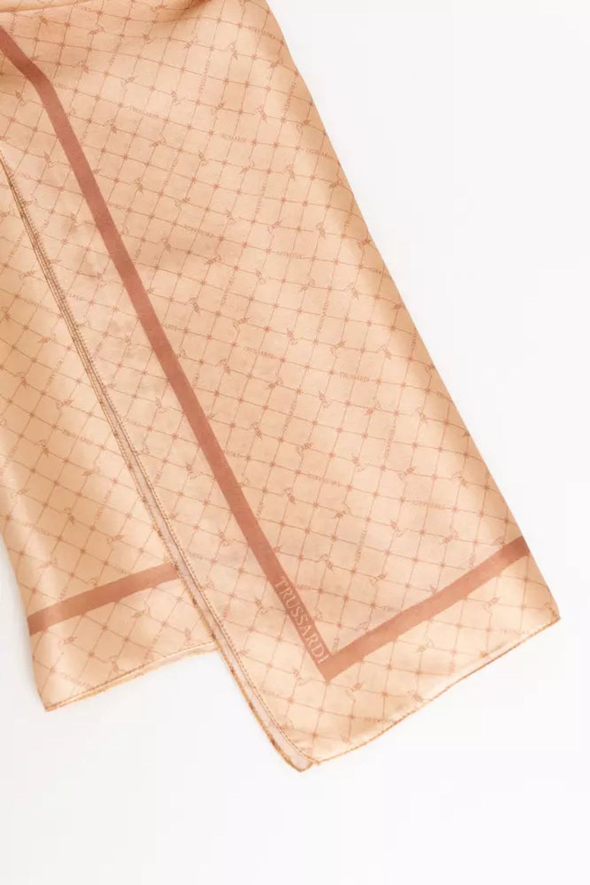 Trussardi Pink Silk Dame Scarf