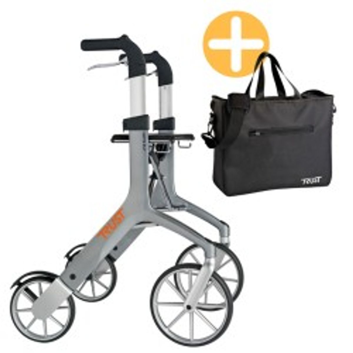 TrustCare Let's Fly Udendørs Rollator inkl. taske