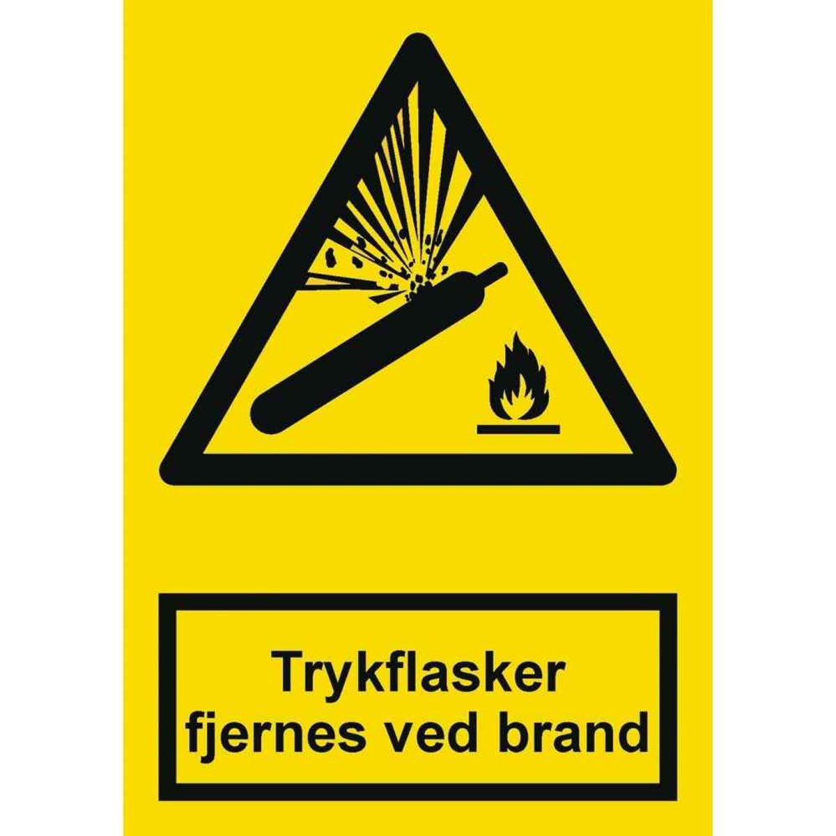 Trykflasker fjernes ved brand - Plast - A6